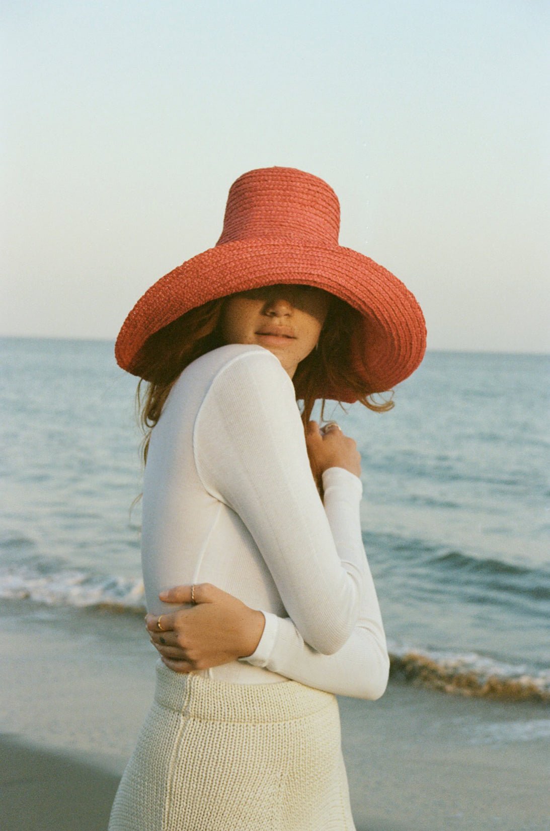 Long Sleeve Variegated Rib Tee - Goldie LeWinter #color_white