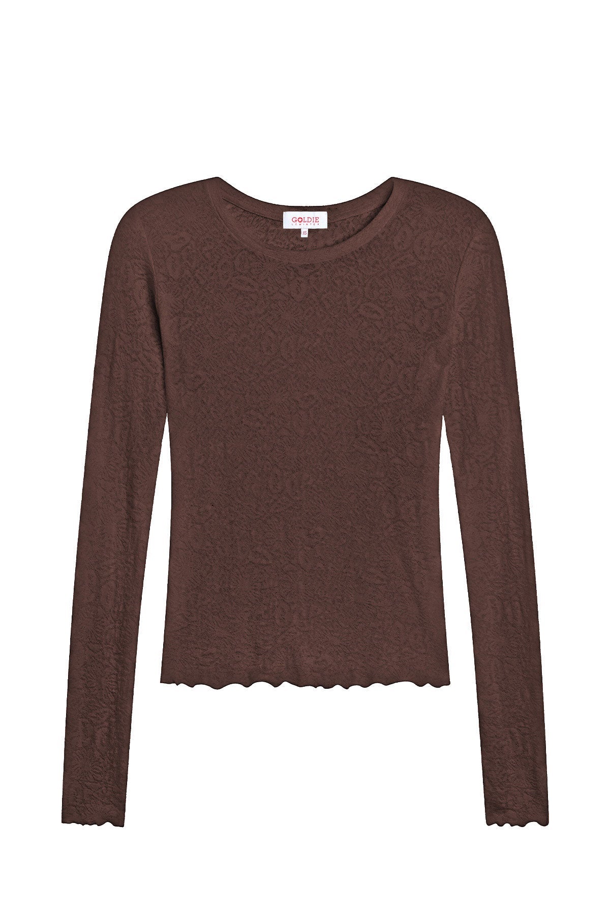 Love Story Long Sleeve Tee - Goldie LeWinter #color_french roast