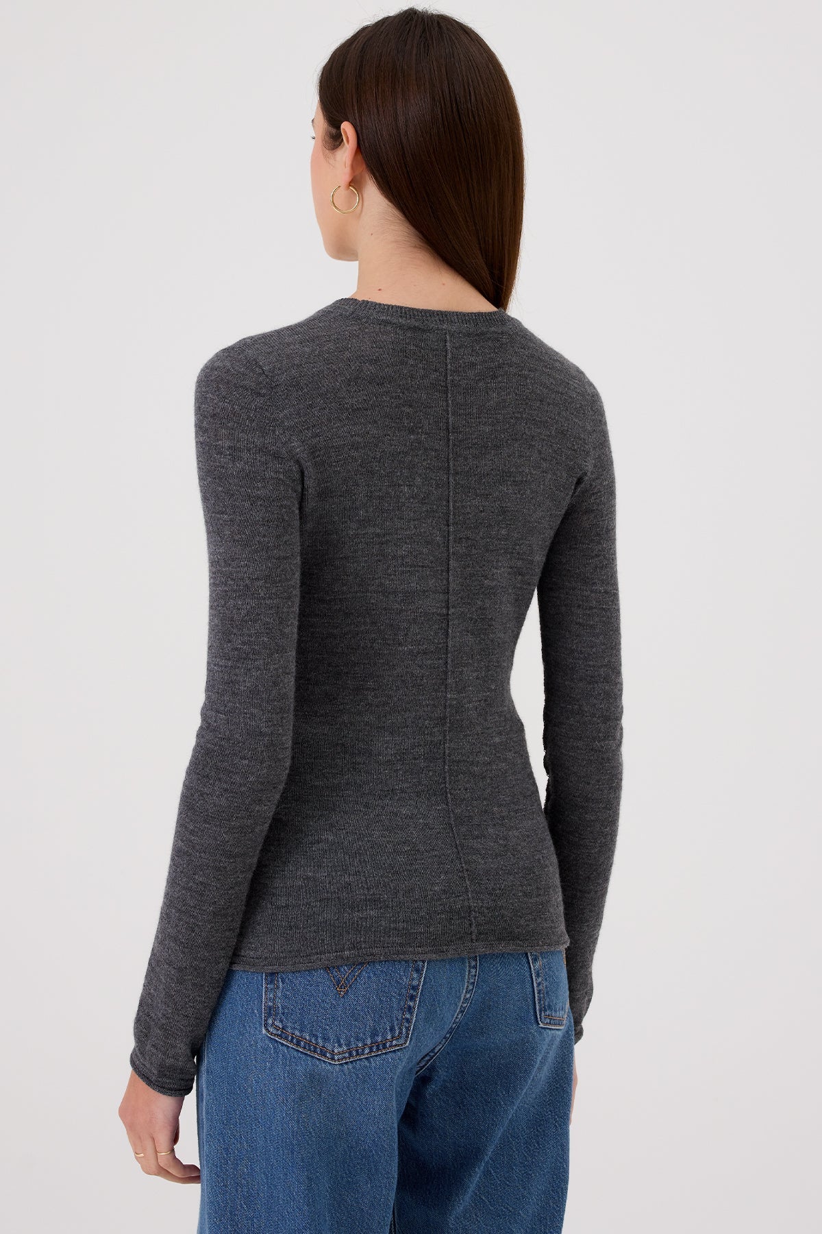 Margot Sweater - Goldie LeWinter #color_charcoal heather