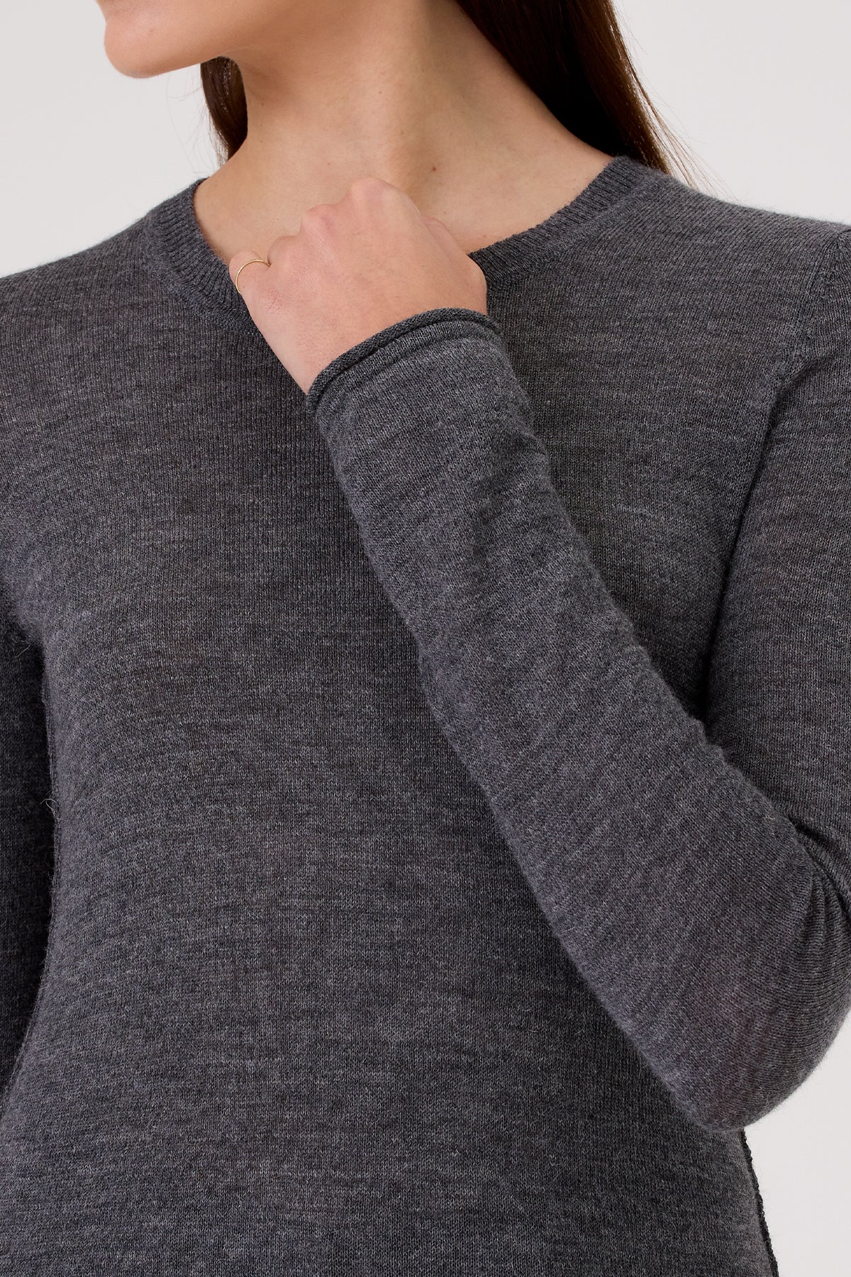 Margot Sweater - Goldie LeWinter #color_charcoal heather