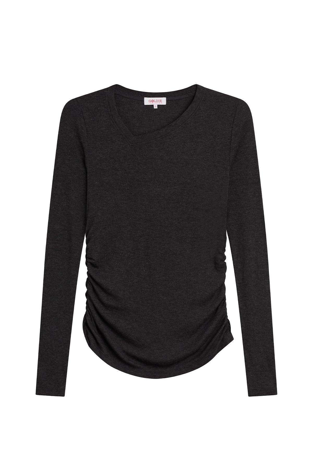 Goldie LeWinter - Margot Top #color_charcoal heather