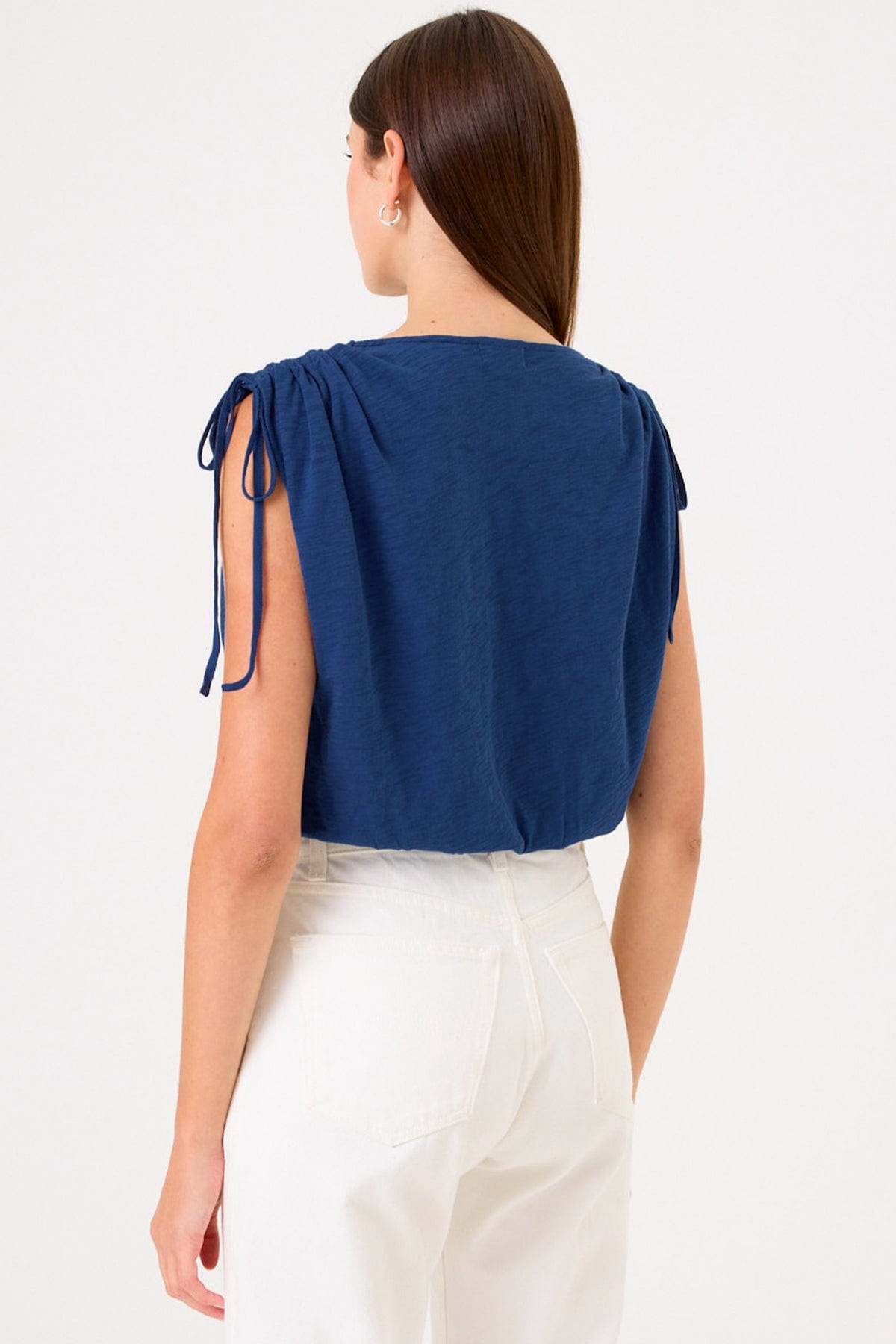 Marianna Bubble Top - Goldie LeWinter #color_estate blue - limited edition