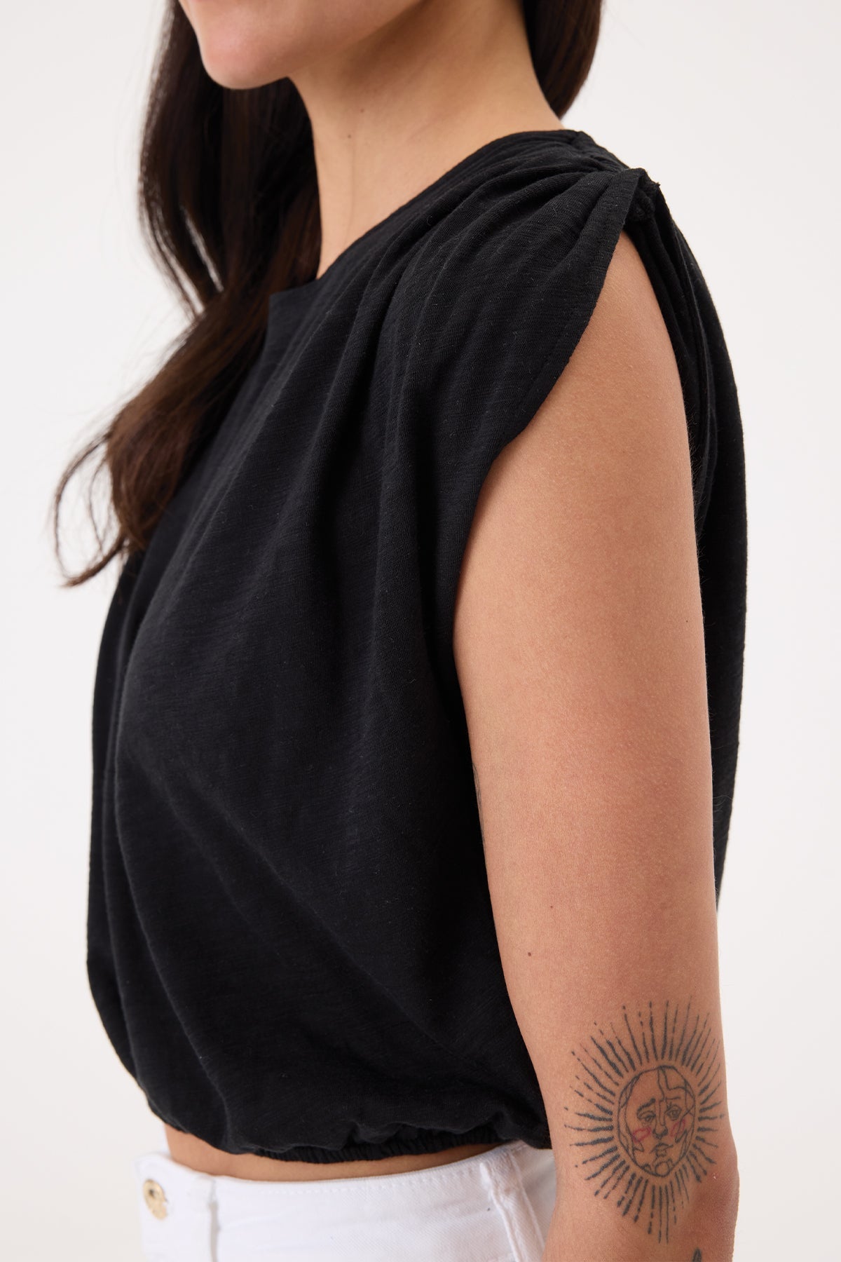 Marina Bubble Top - Goldie LeWinter #color_black