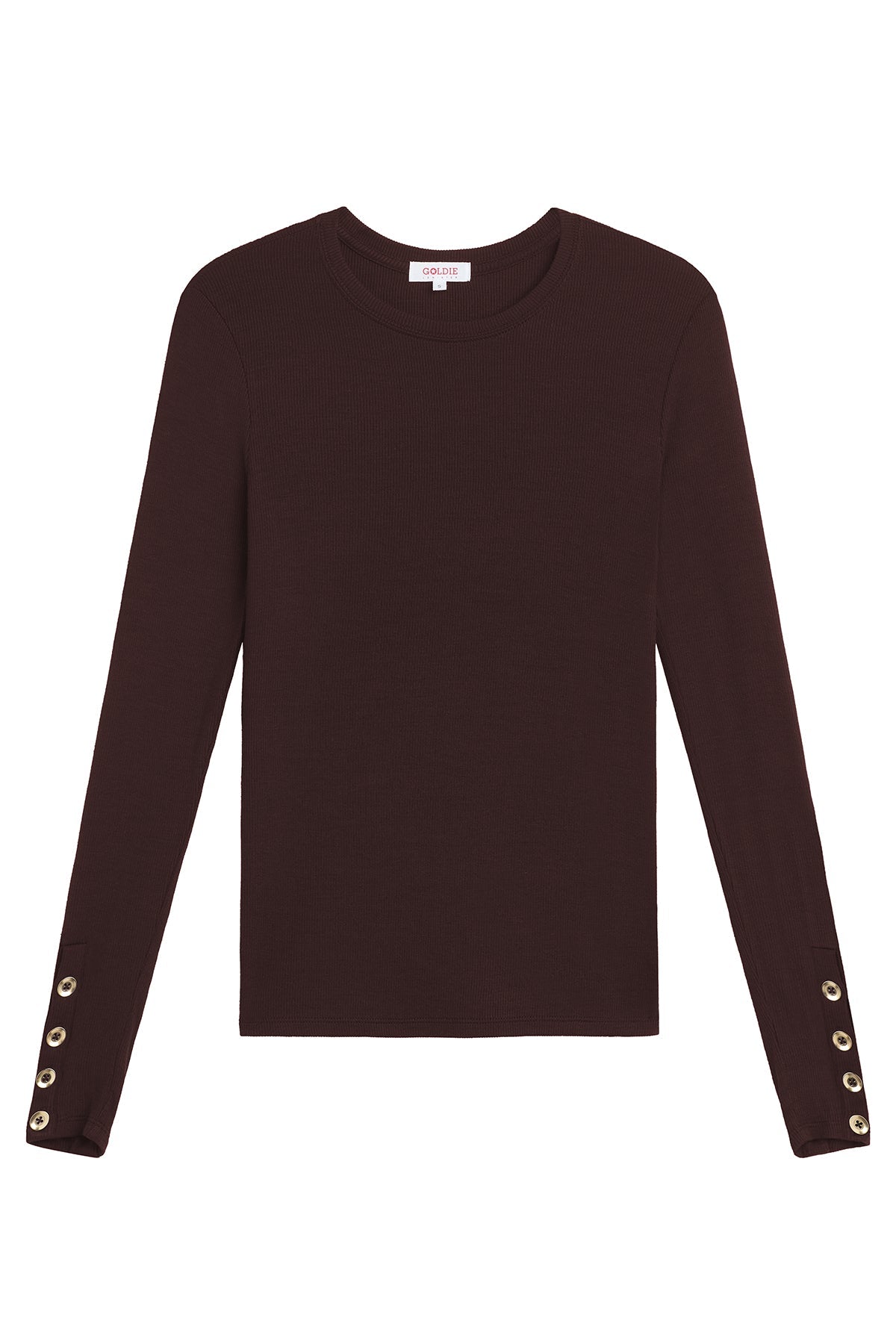 Marina Ribbed Top - Goldie LeWinter #color_coffee - limited edition