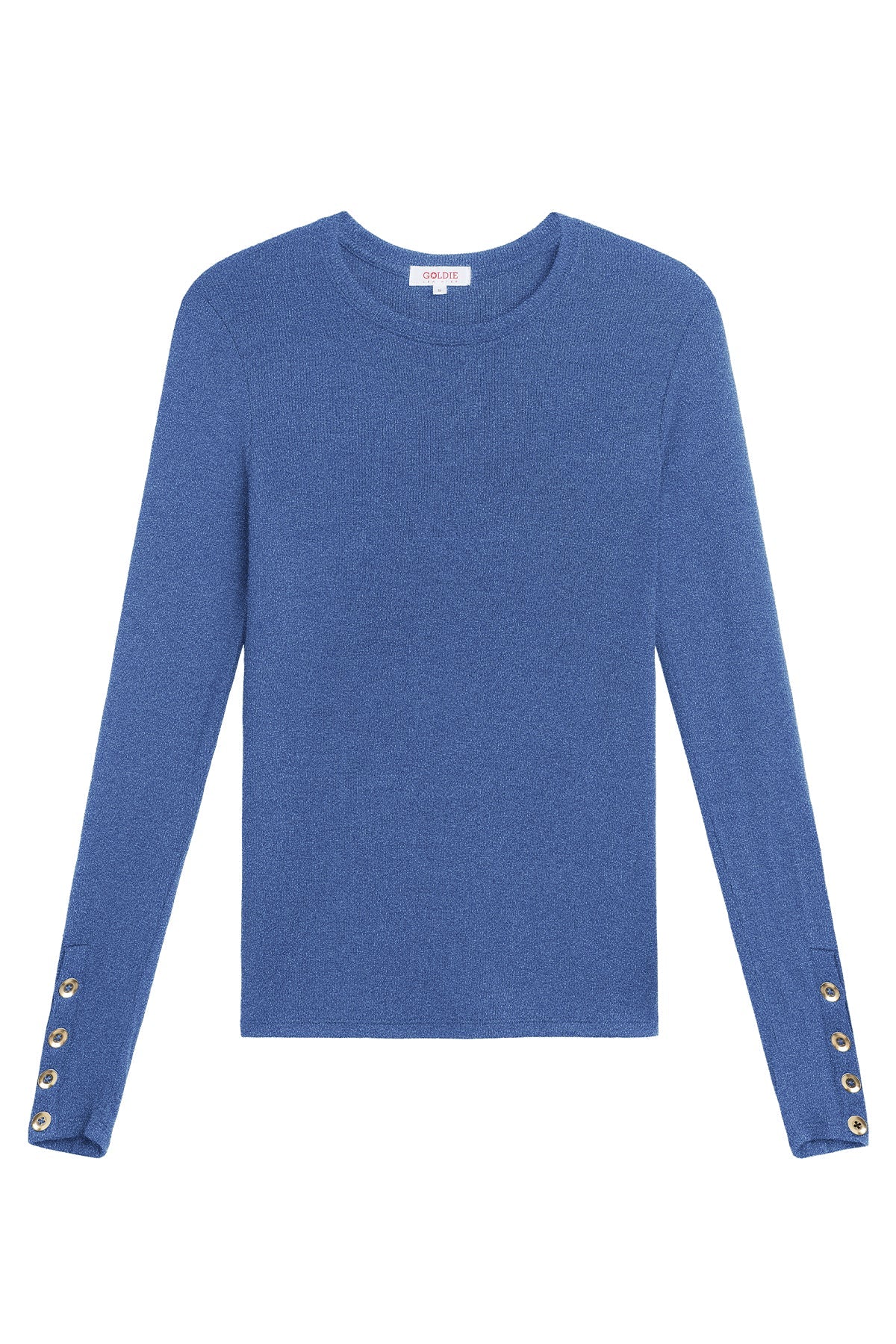 Marina Ribbed Top - Goldie LeWinter #color_denim heather - limited edition