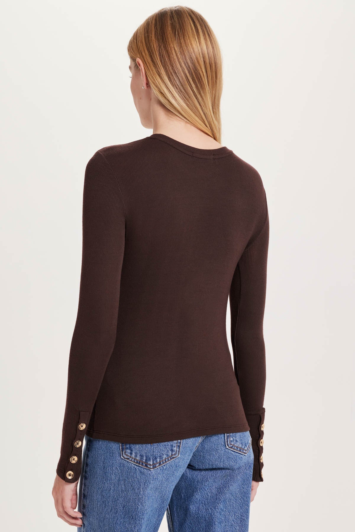 Marina Ribbed Top - Goldie LeWinter #color_coffee - limited edition
