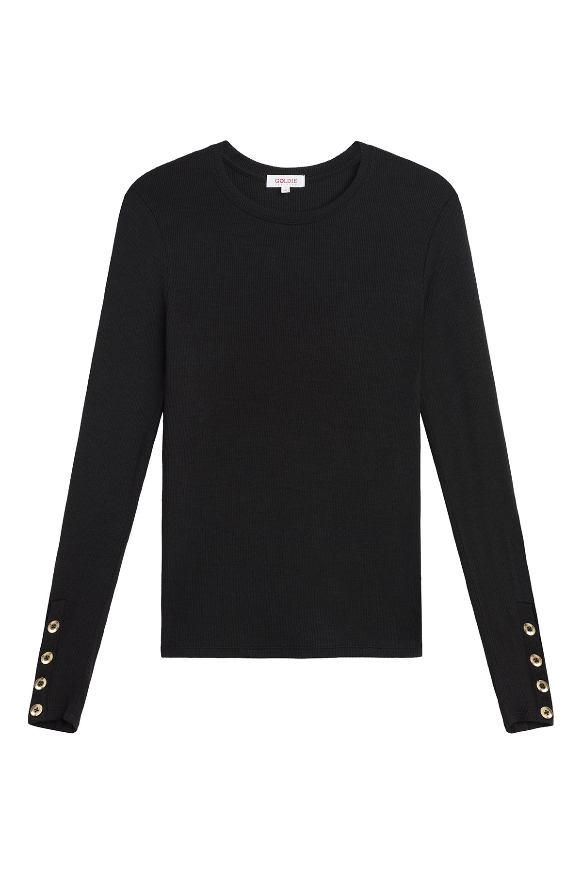 Marina Ribbed Top - Goldie LeWinter #color_black