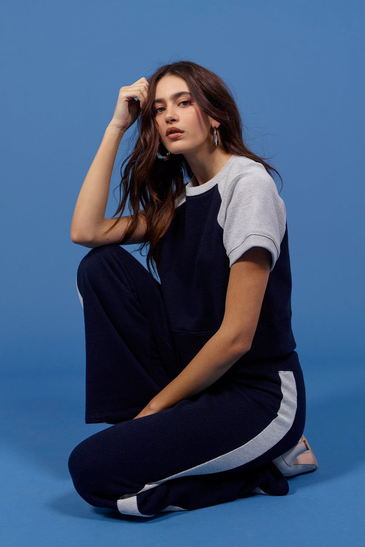 Melrose Studio Tee - Goldie LeWinter #color_navy
