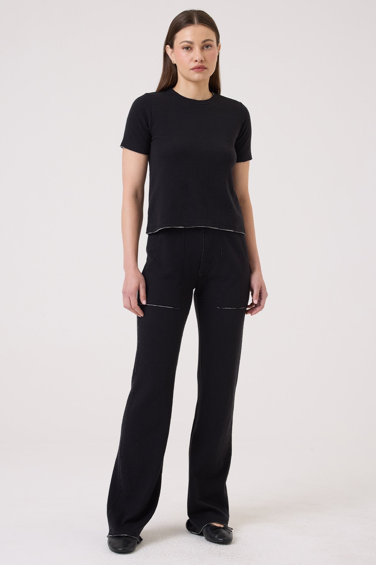 Mila Tee - Goldie LeWinter #color_black / gray heather