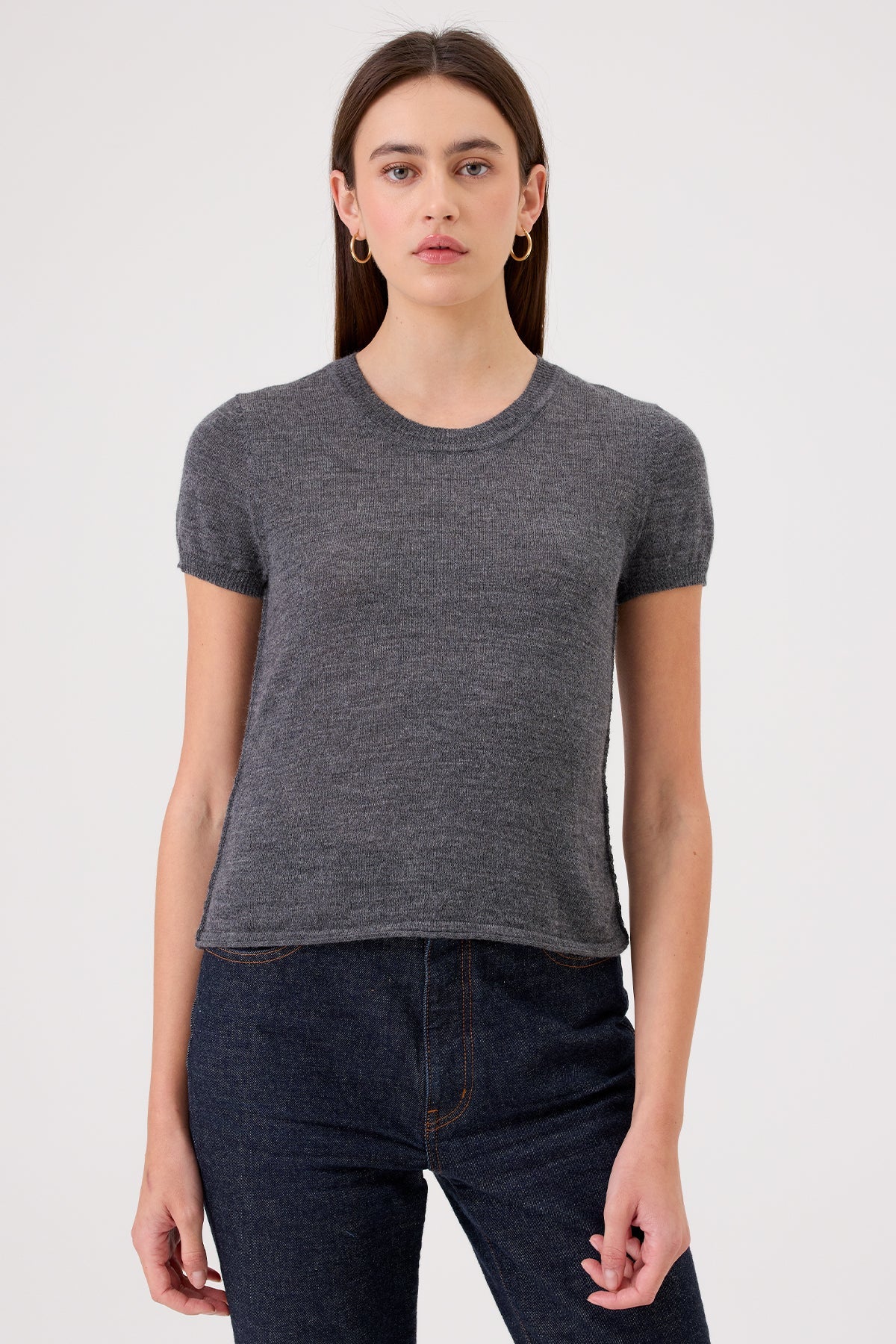 Mina Tee - Goldie LeWinter #color_charcoal heather