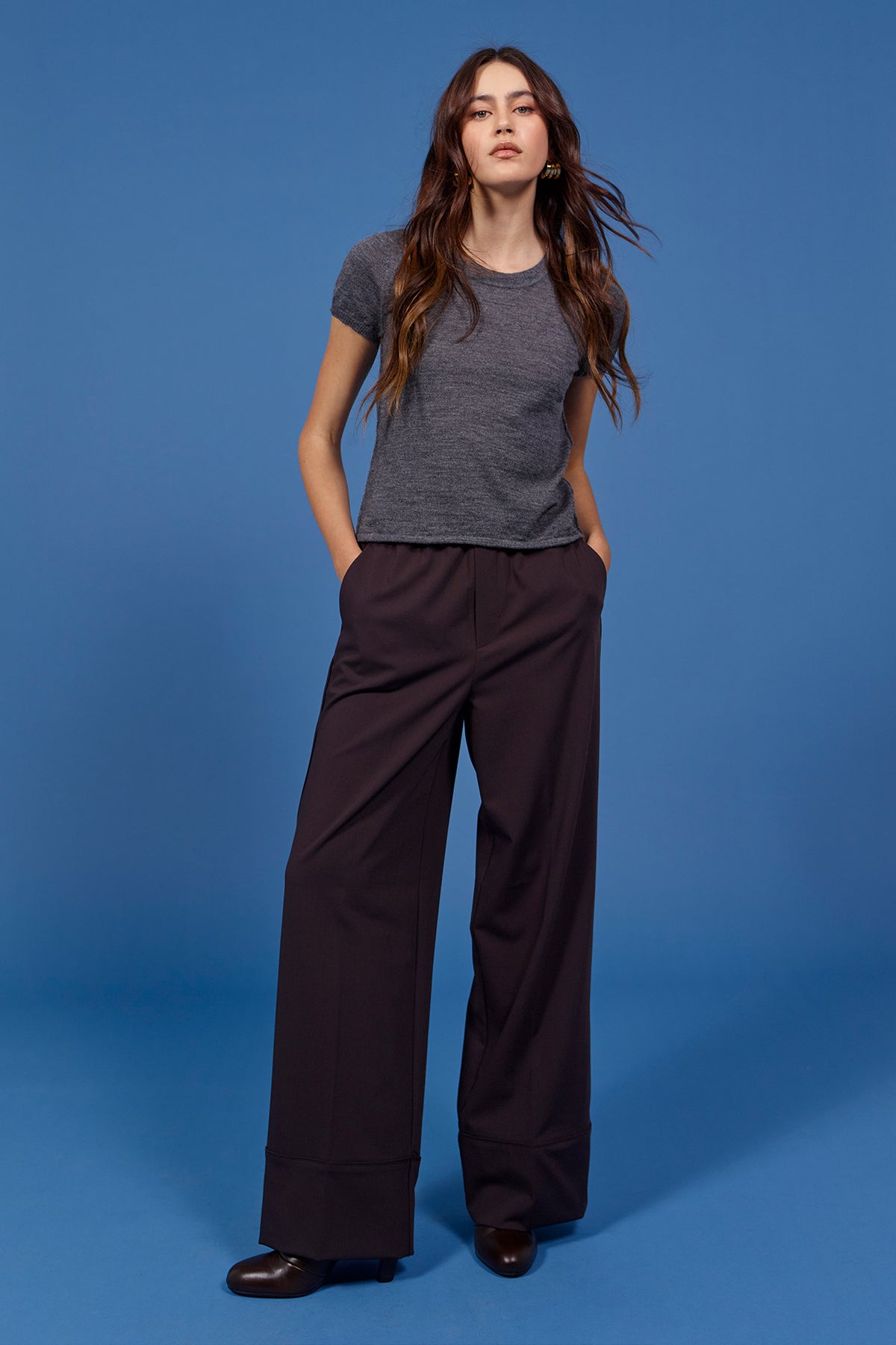 Mina Tee - Goldie LeWinter #color_charcoal heather