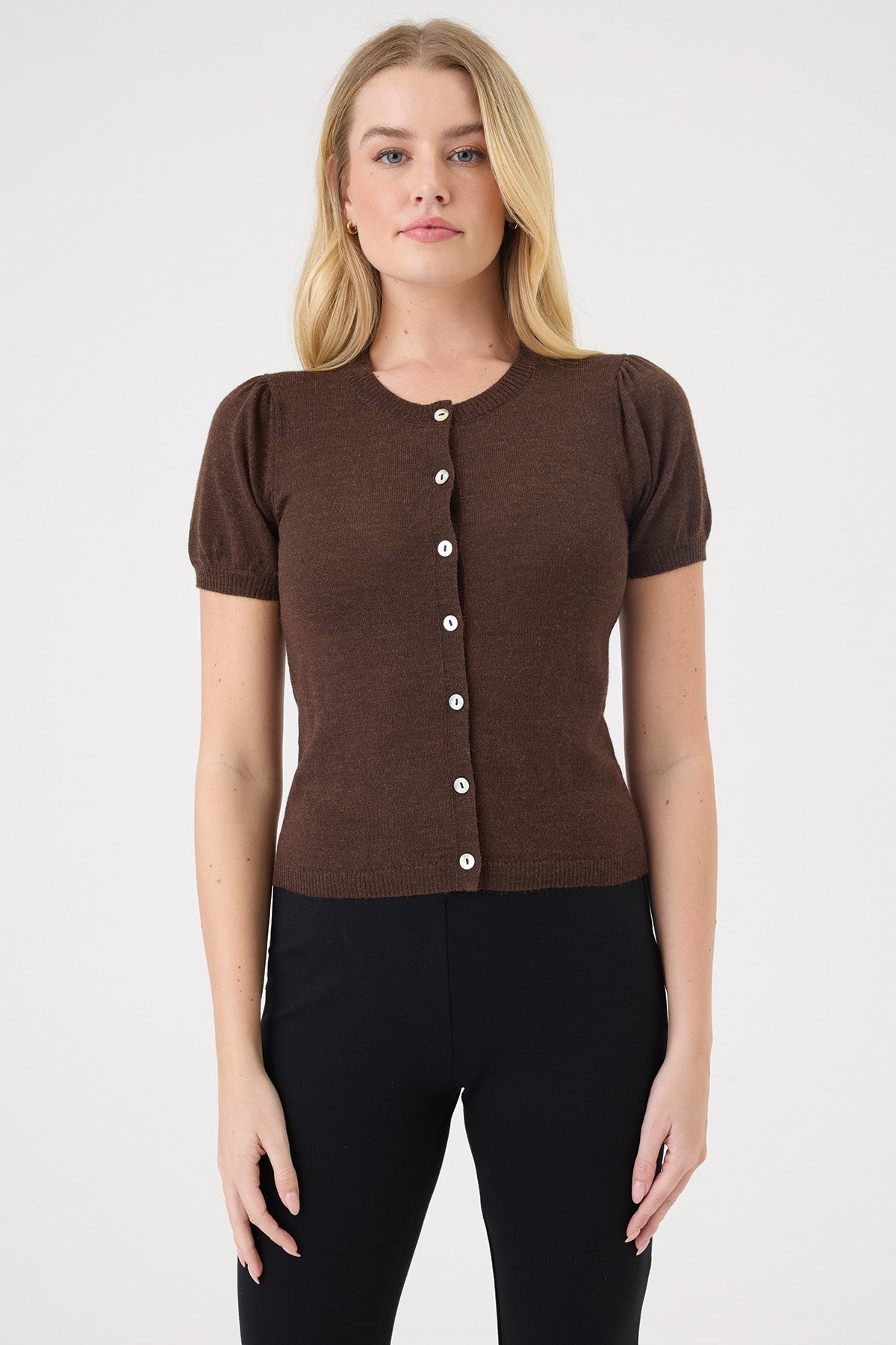 Mirabel Cardigan - Goldie LeWinter #color_coffee - limited edition