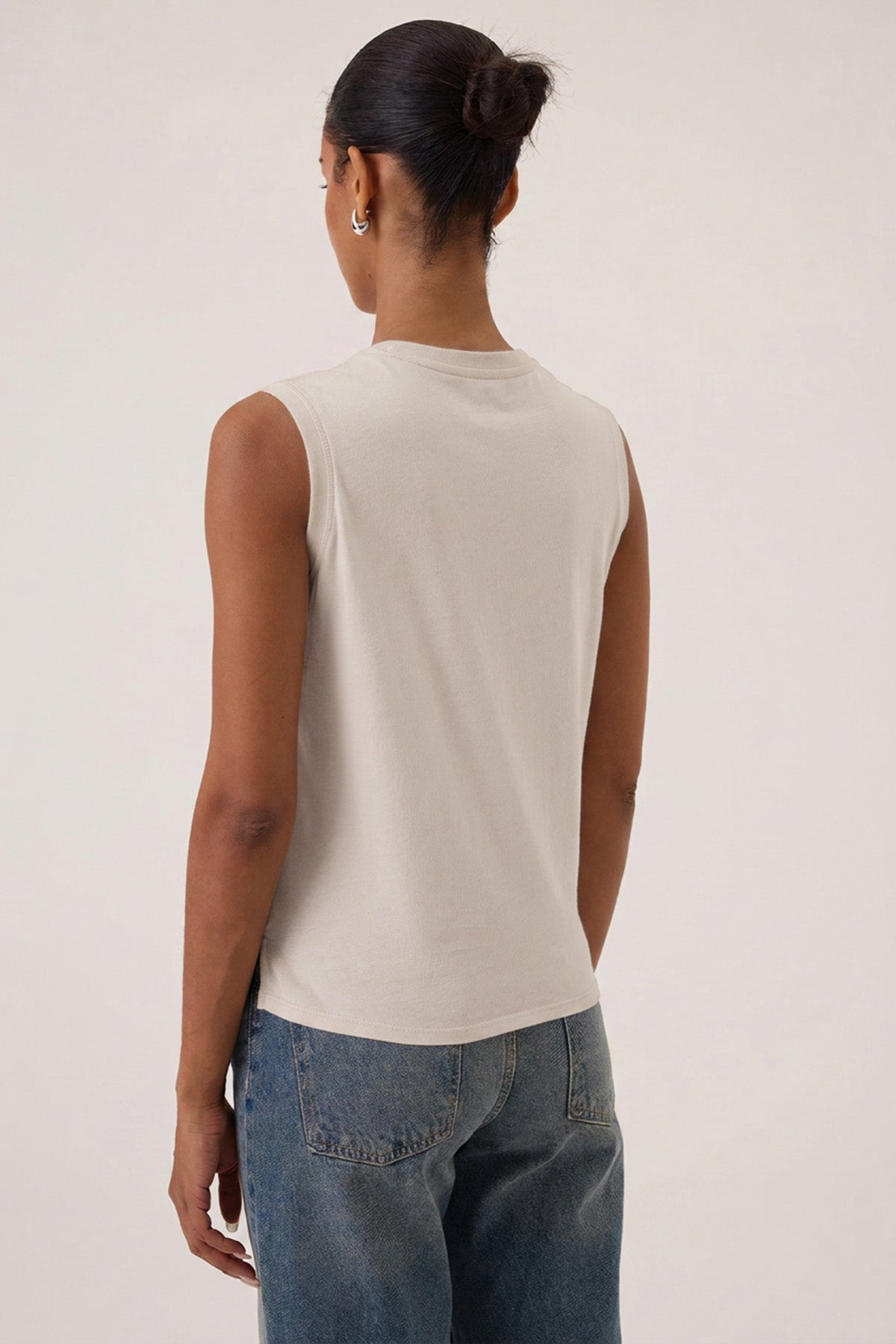 Nico Organic Boy Tank - Goldie LeWinter #color_stone