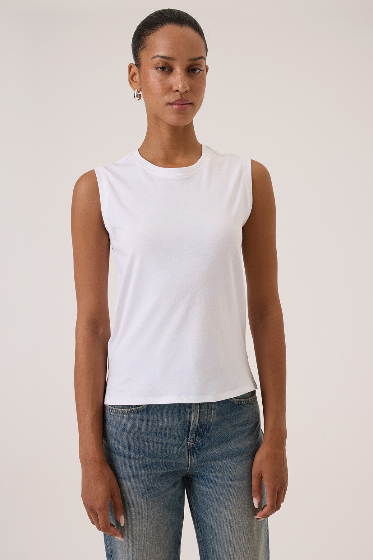 Nico Organic Boy Tank - Goldie LeWinter #color_white