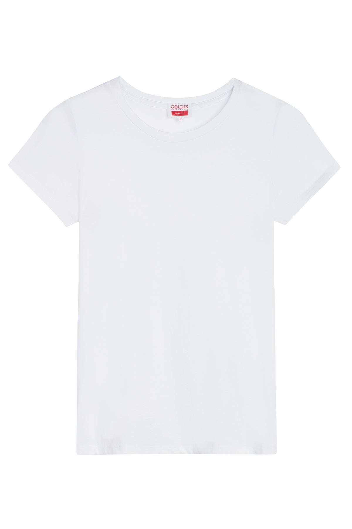 Organic Crew Neck Tee - Goldie LeWinter #color_white