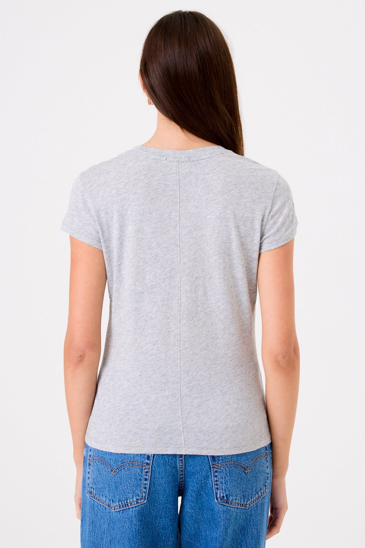 Organic Crew Neck Tee - Goldie LeWinter #color_gray heather