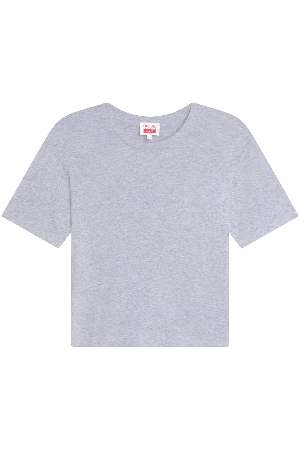 Organic Crop Girlfriend Tee - Goldie LeWinter #color_gray heather