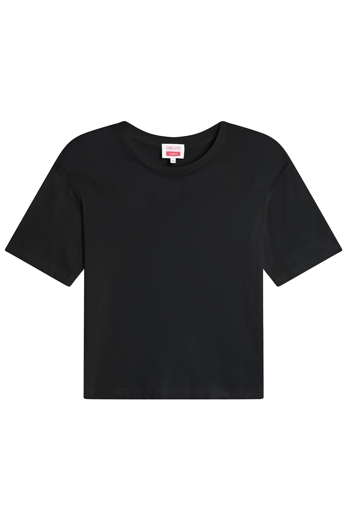 Organic Crop Girlfriend Tee - Goldie LeWinter #color_black