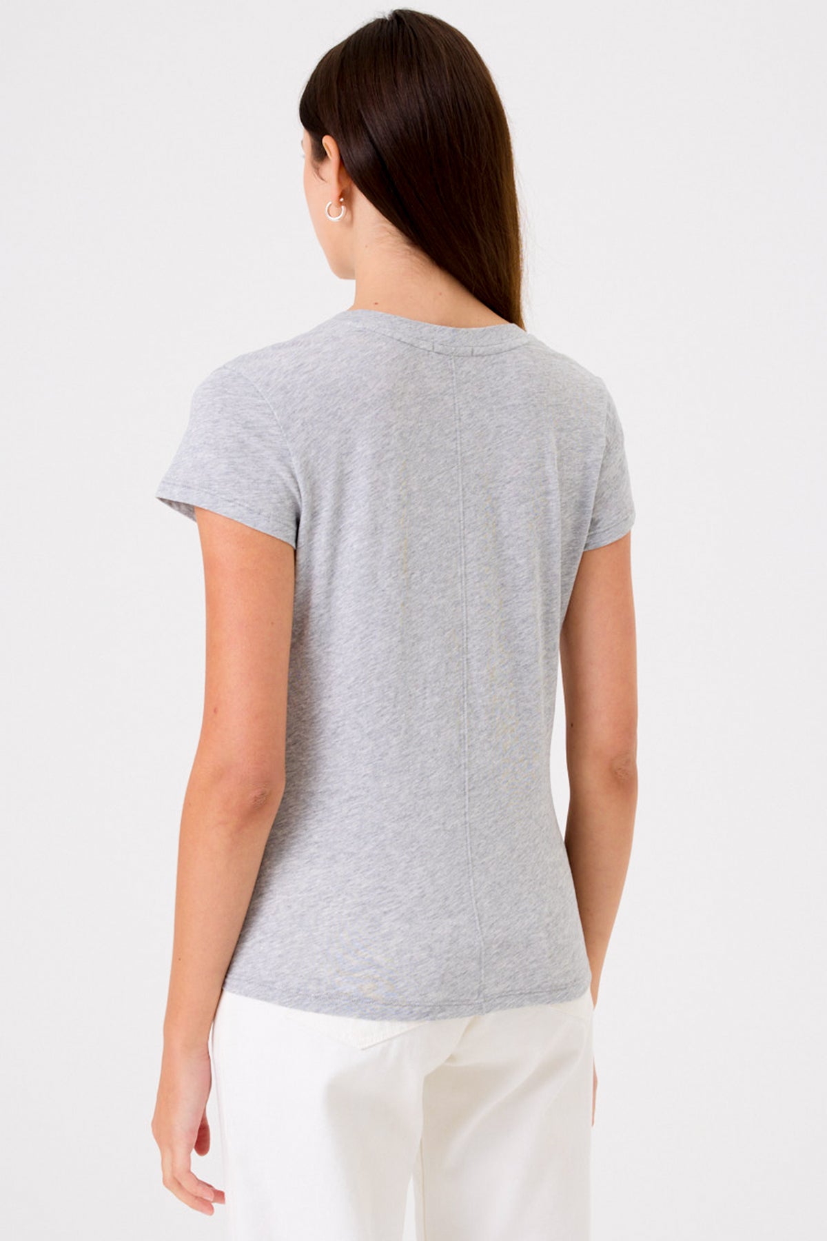 Organic V Neck Tee - Goldie LeWinter #color_gray heather