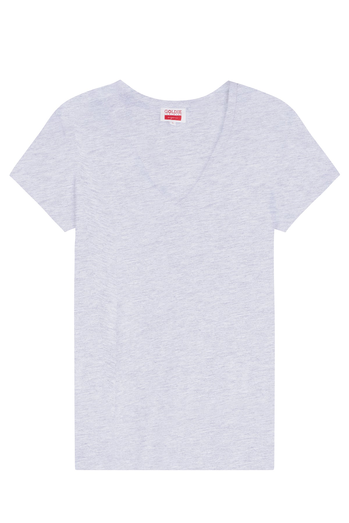 Organic V Neck Tee - Goldie LeWinter #color_gray heather