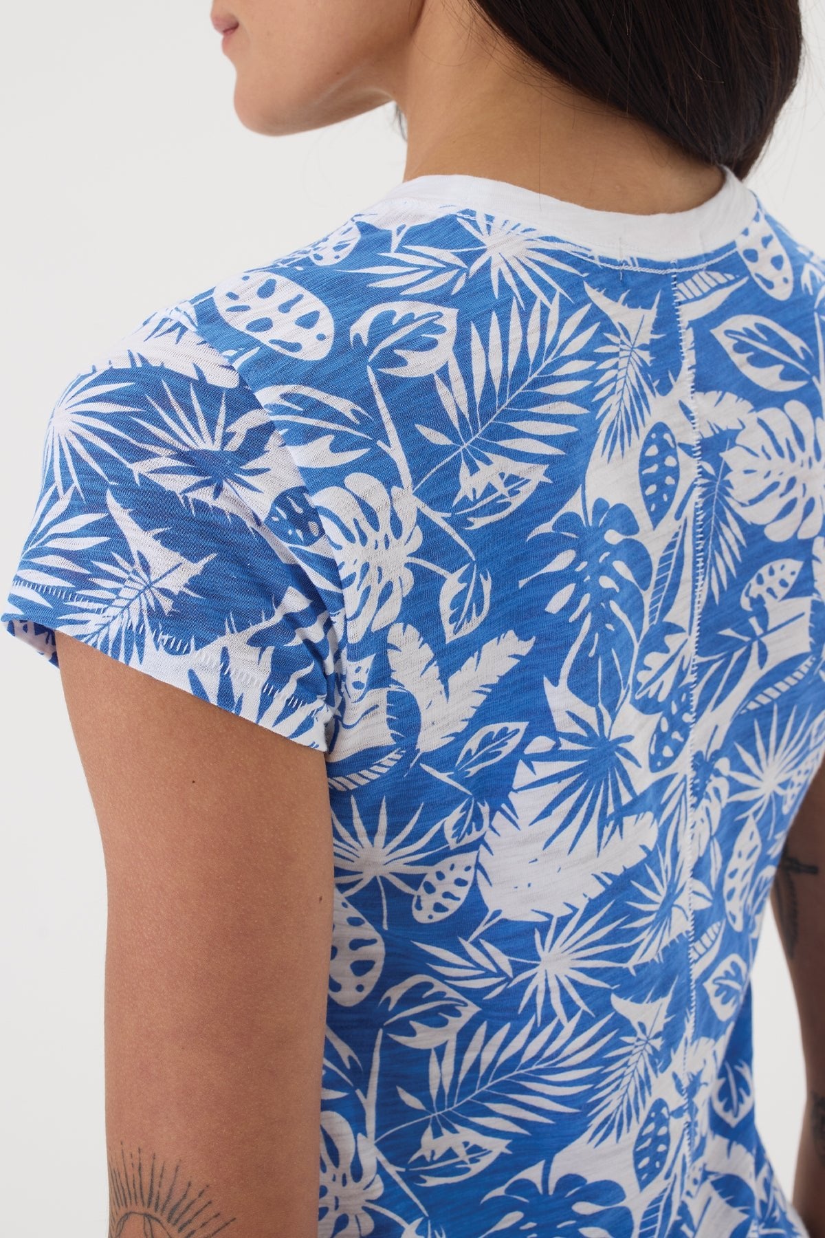 Paradise Ringer Tee - Goldie LeWinter #color_sea - limited edition