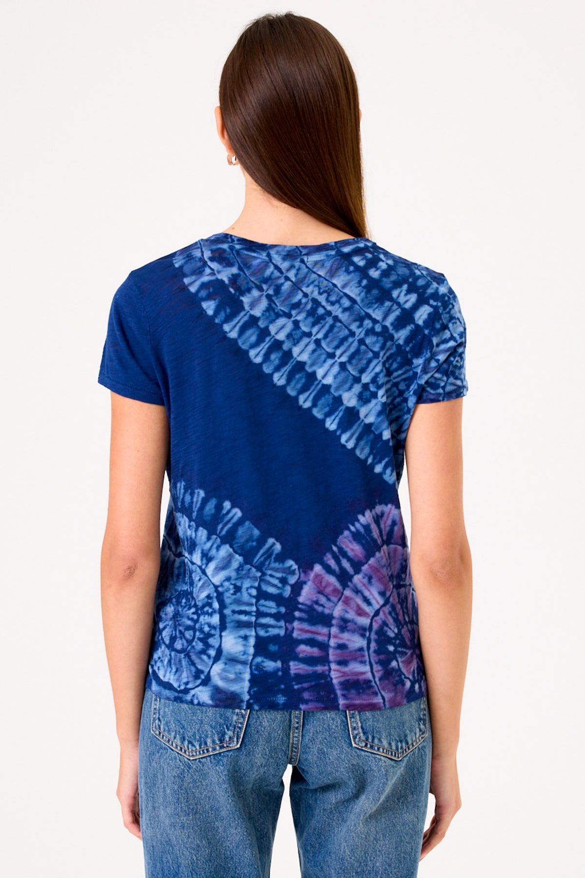 Patchwork Tie Dye Boy Tee - Goldie LeWinter #color_estate blue