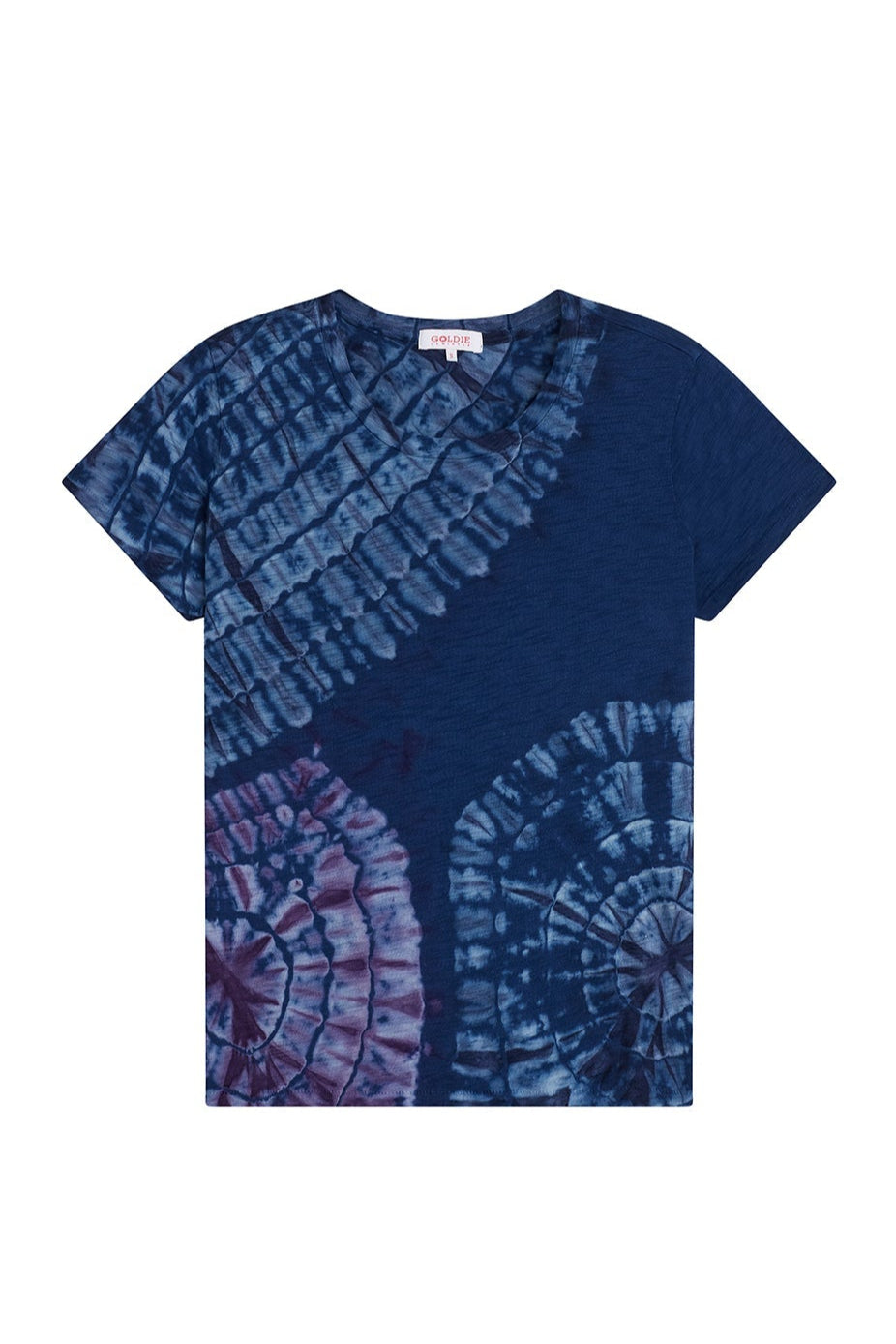Patchwork Tie Dye Boy Tee - Goldie LeWinter #color_estate blue