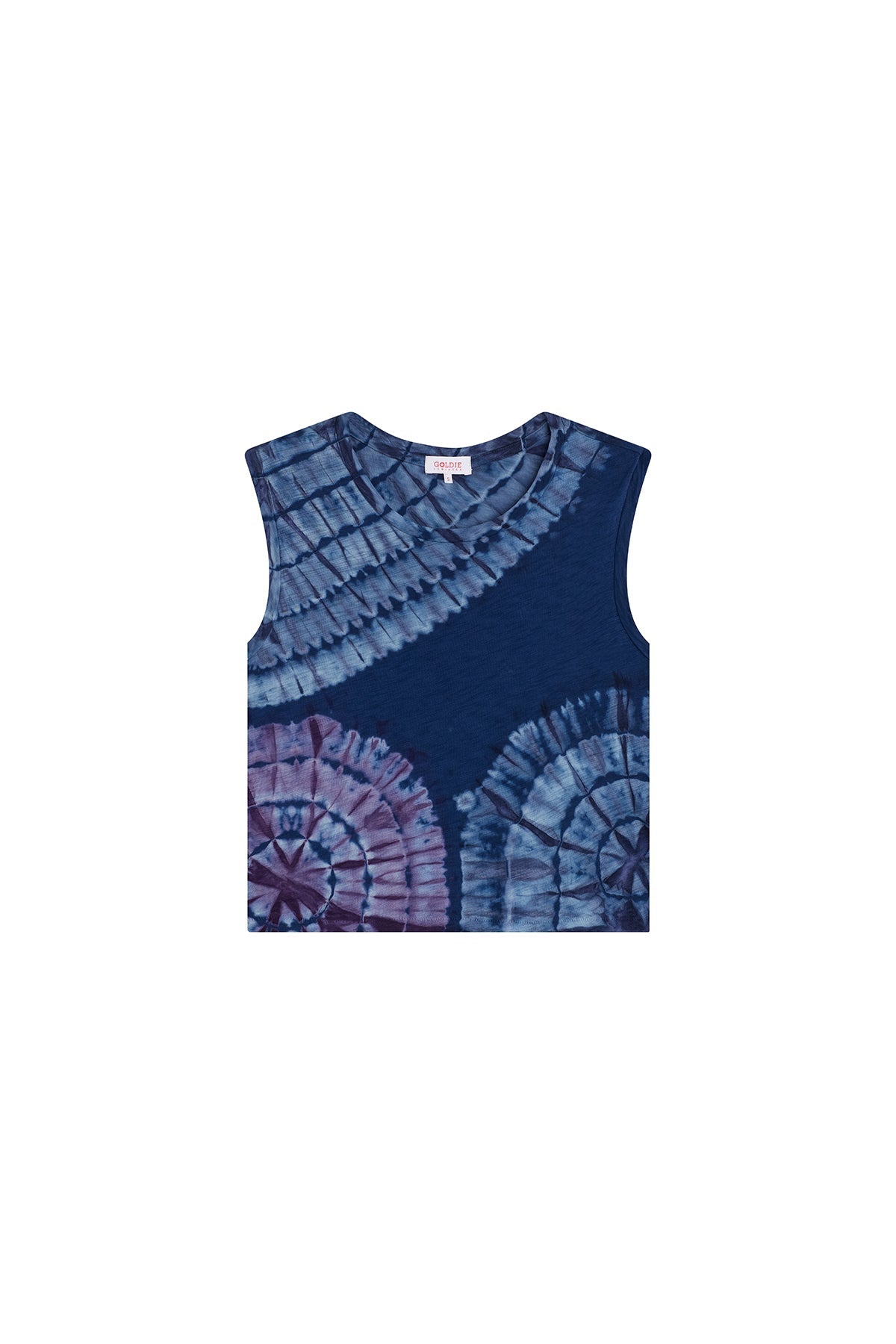 Patchwork Tie Dye Crop Tank - Goldie LeWinter