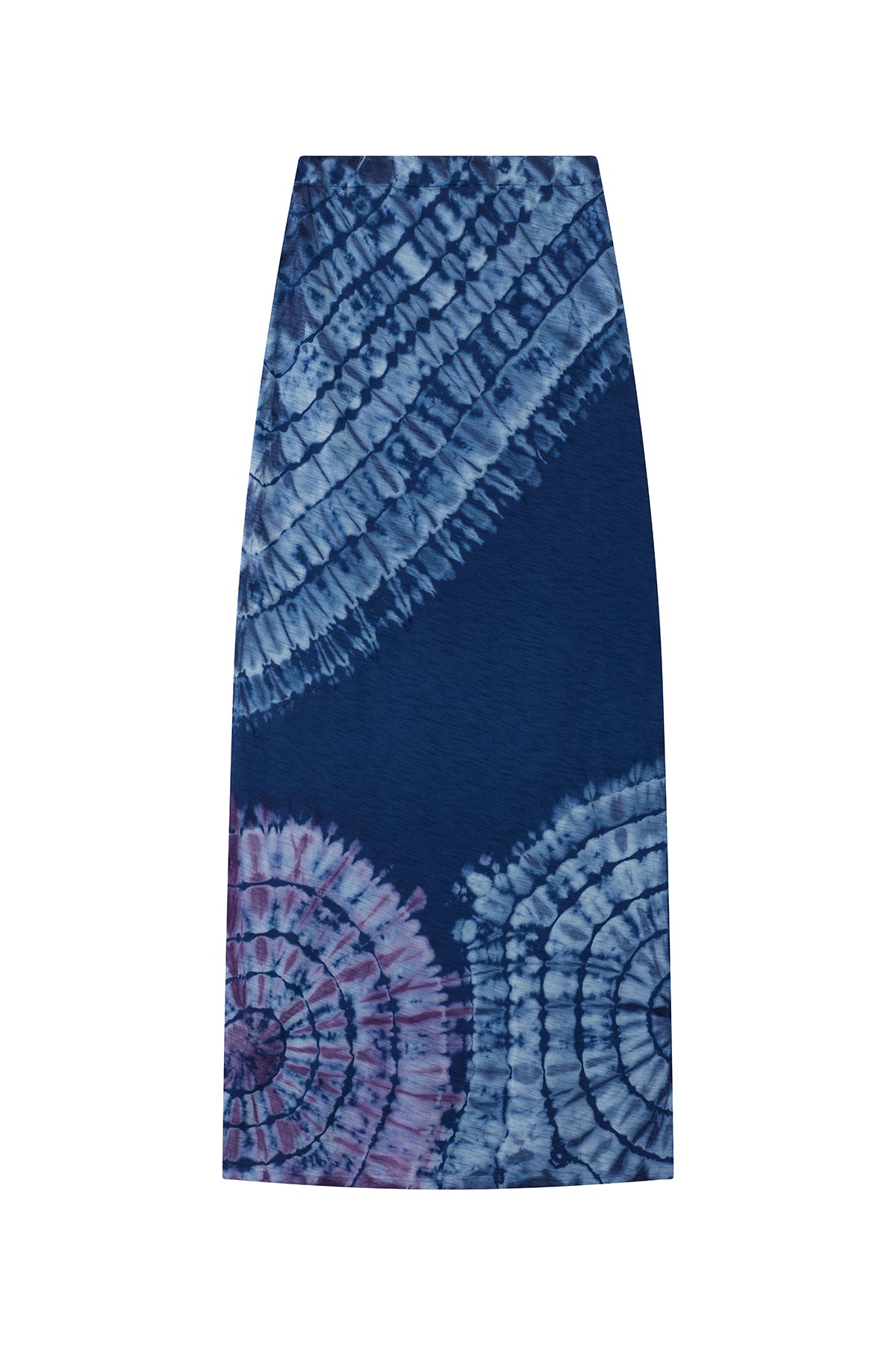 Patchwork Tie Dye Maxi Skirt - Goldie LeWinter #color_estate blue - limited edition