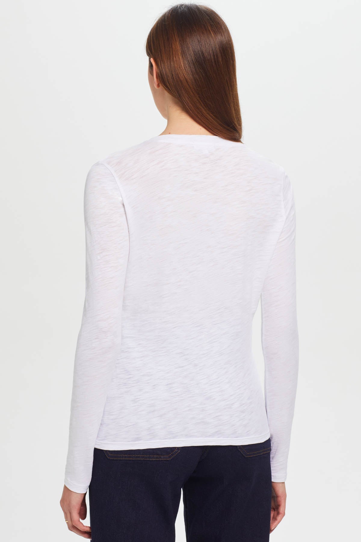 Pavé Shimmer Henley - Goldie LeWinter #color_white