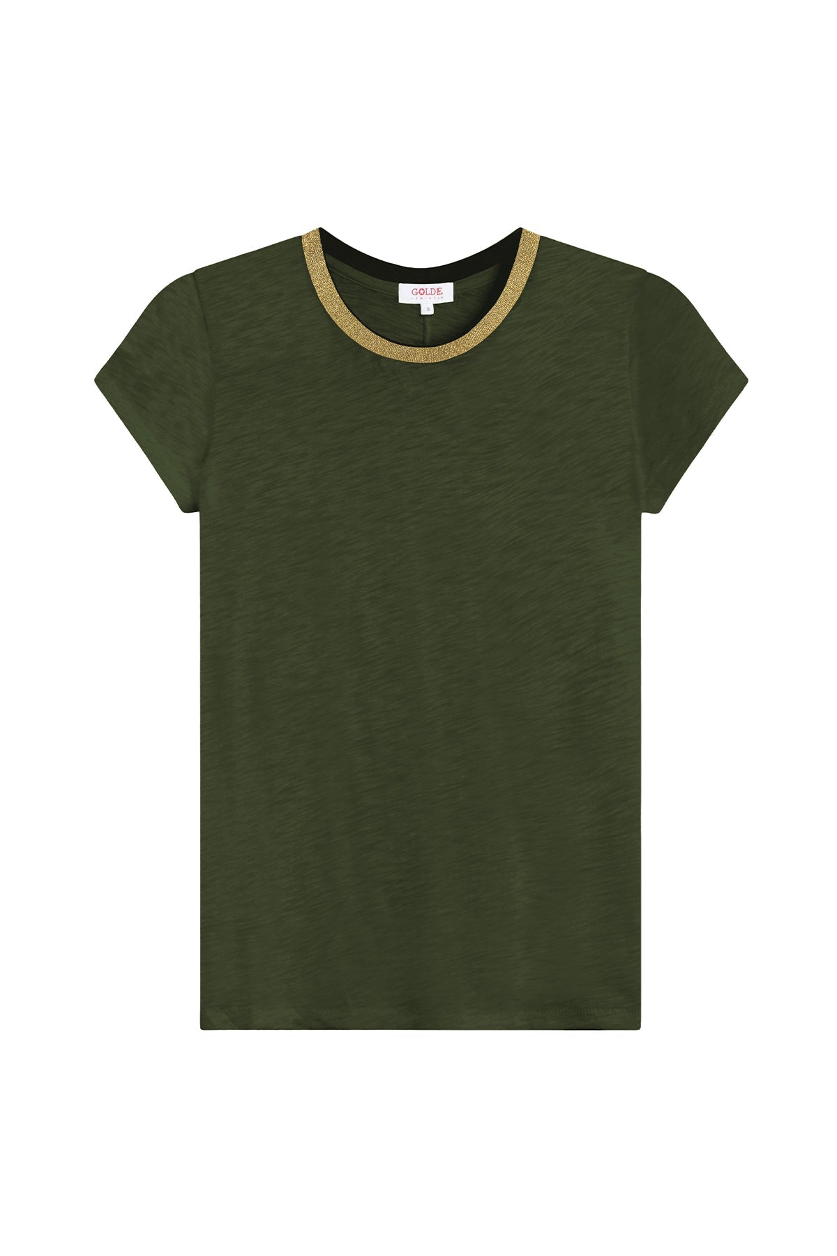 Pavé Shimmer Ringer Tee - Goldie LeWinter #color_holly