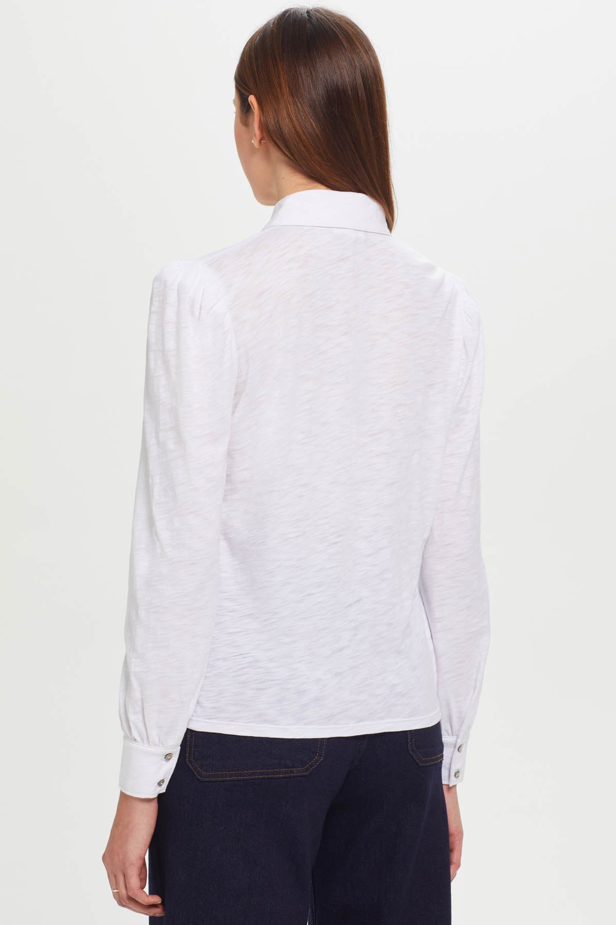 Pavé Shimmer Shirt - Goldie LeWinter #color_white