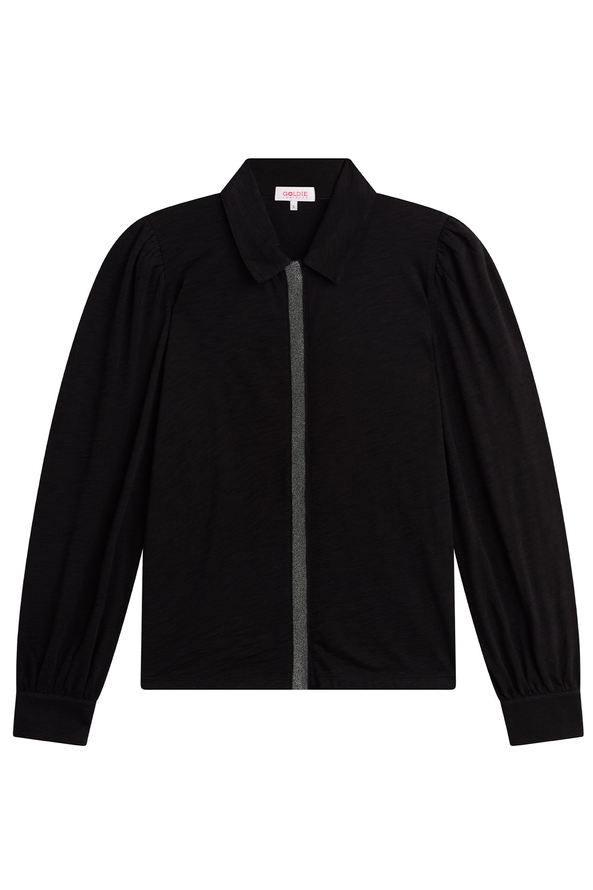 Pavé Shimmer Shirt - Goldie LeWinter #color_black