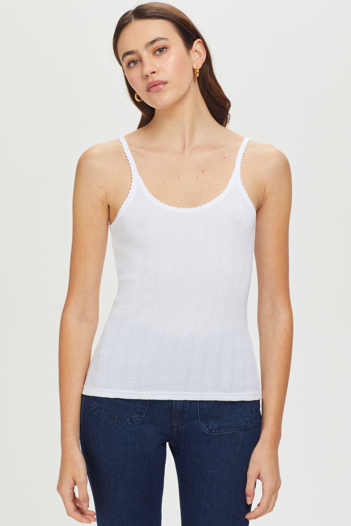 Pointelle Cami - Goldie LeWinter #color_white