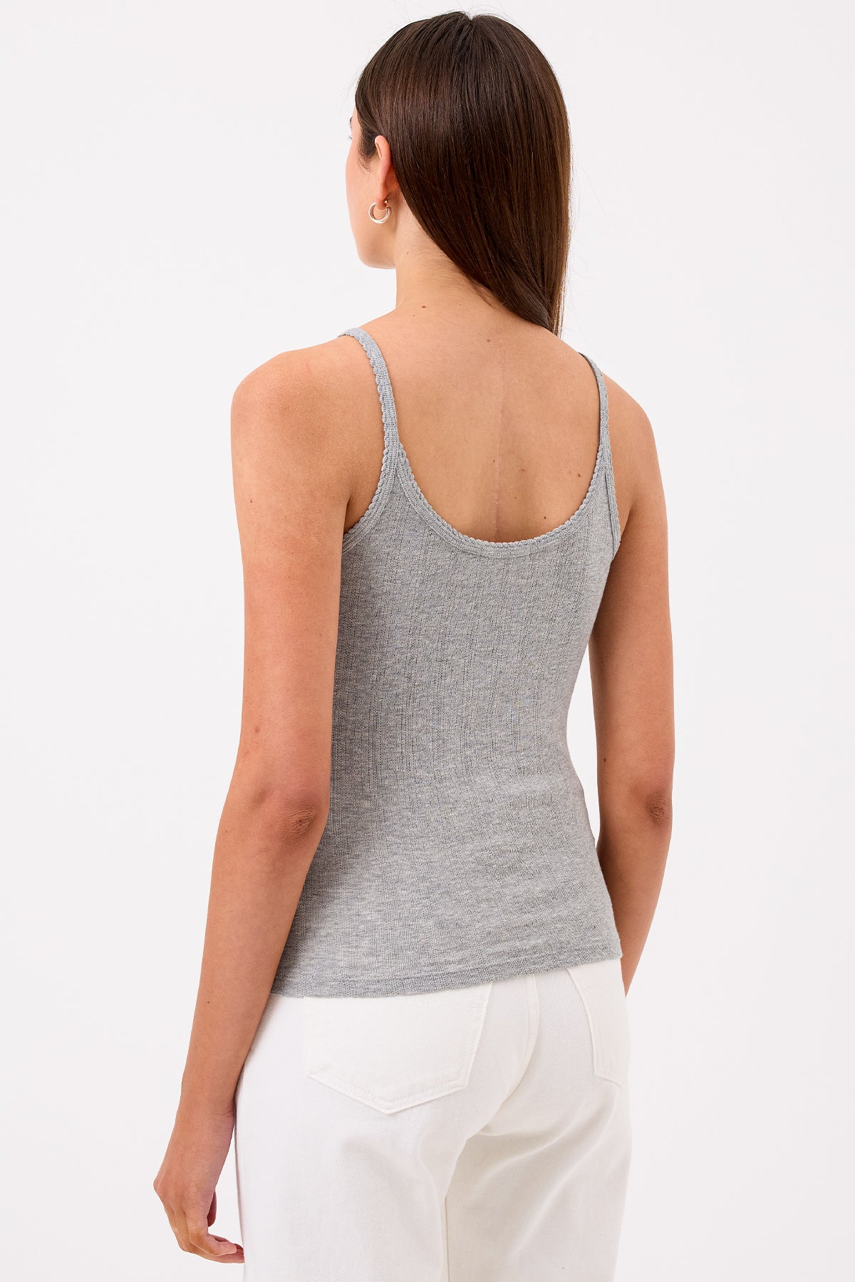 Pointelle Cami - Goldie LeWinter #color_gray heather