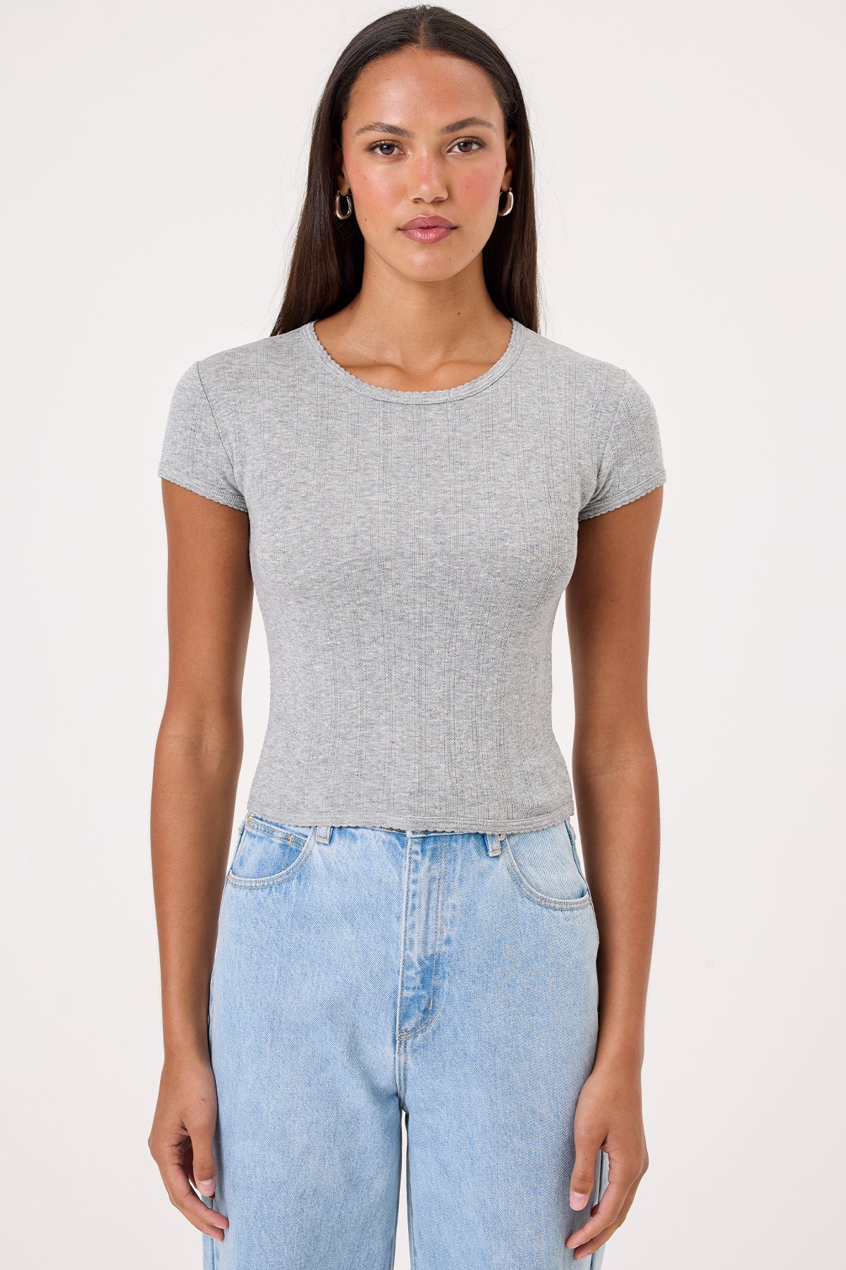 Ellie Baby Tee - Goldie LeWinter #color_gray heather