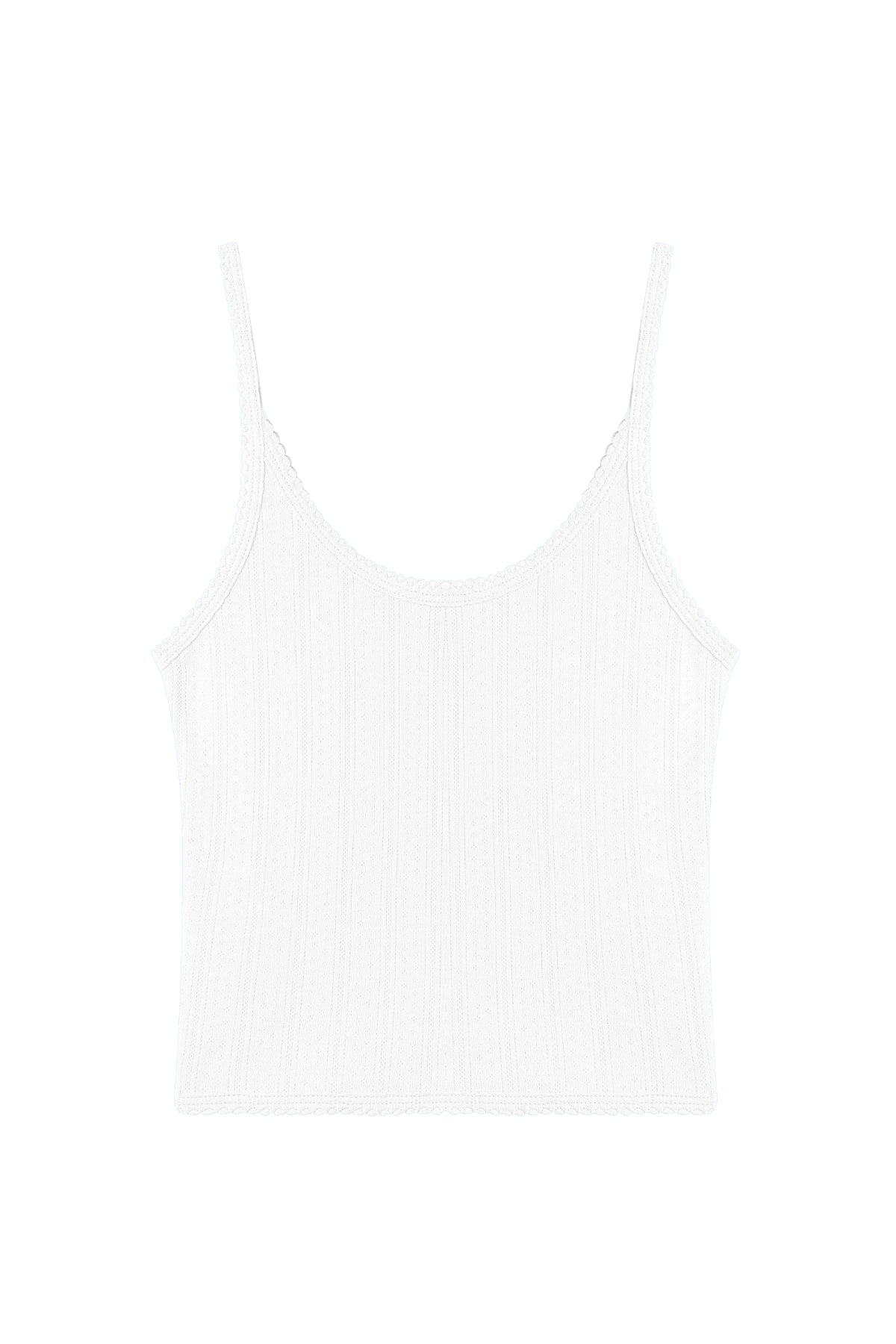 Ellie Cropped Cami - Goldie LeWinter #color_white