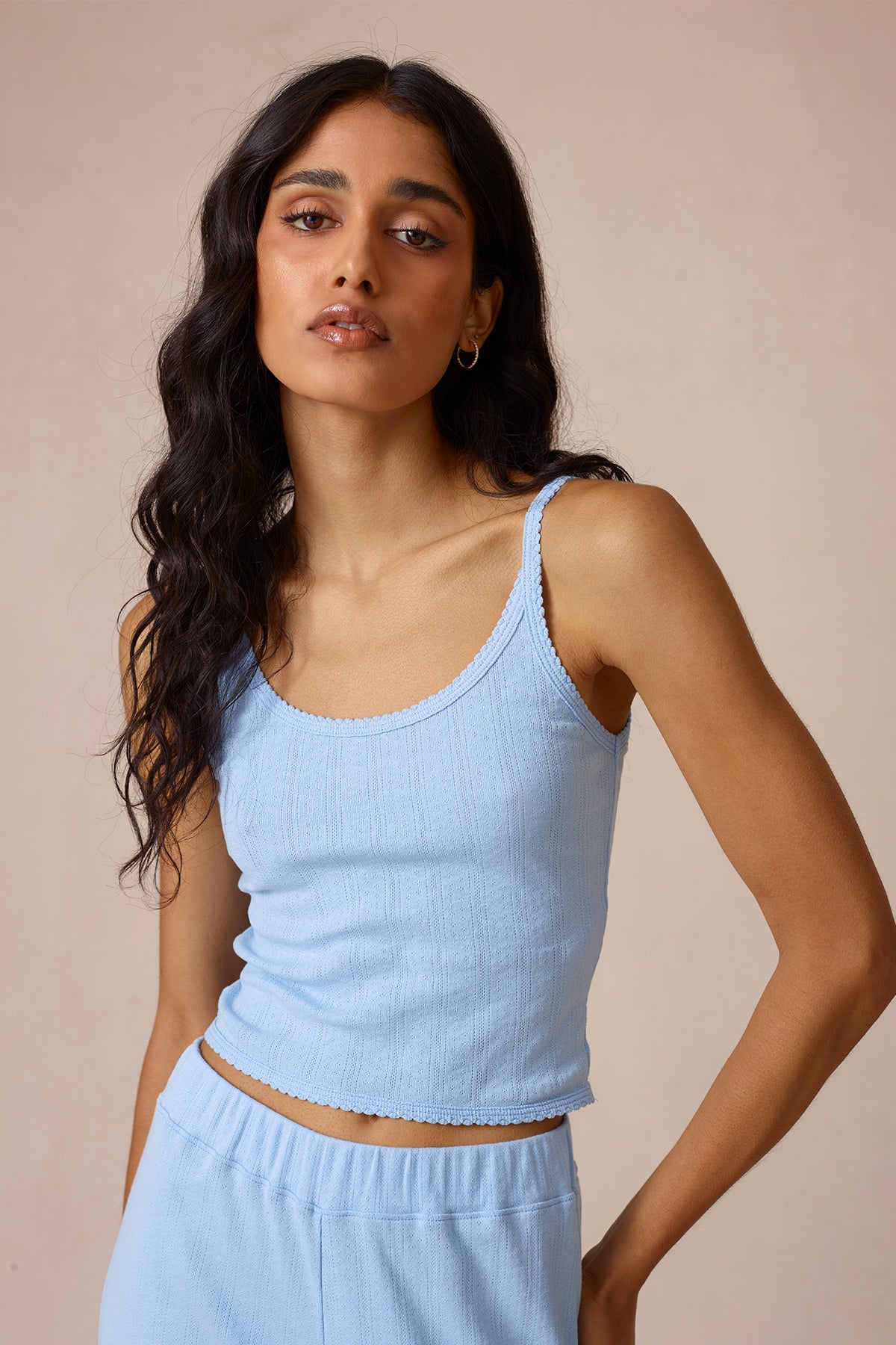 Pointelle Ellie Cropped Cami - Goldie LeWinter
