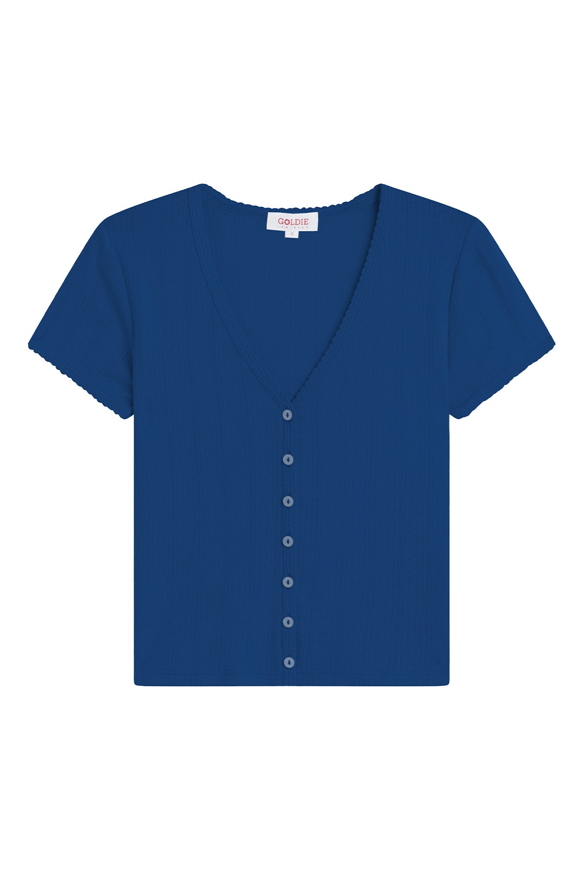 Ellie Cropped Cardigan - Goldie LeWinter #color_estate blue