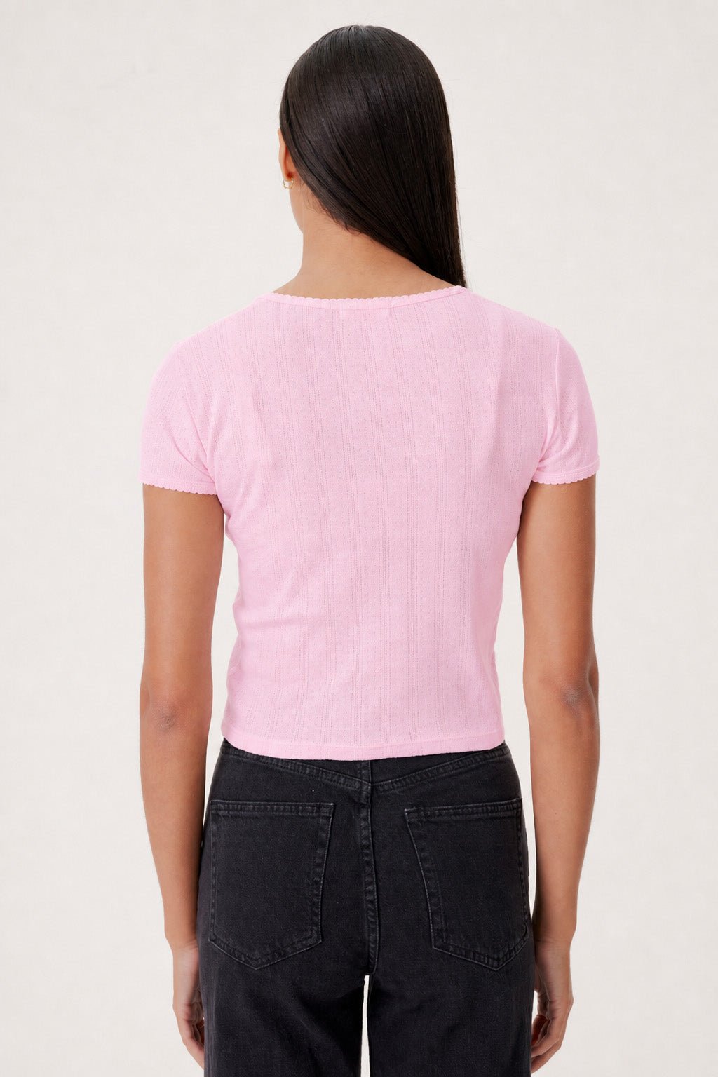 Ellie Cropped Cardigan - Goldie LeWinter #color_cherry blossom
