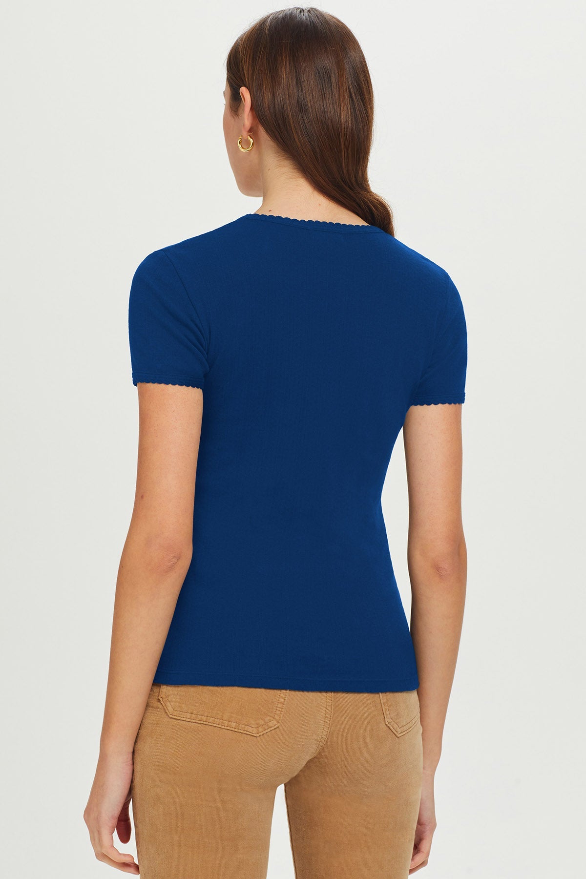 Pointelle Tee - Goldie LeWinter #color_estate blue