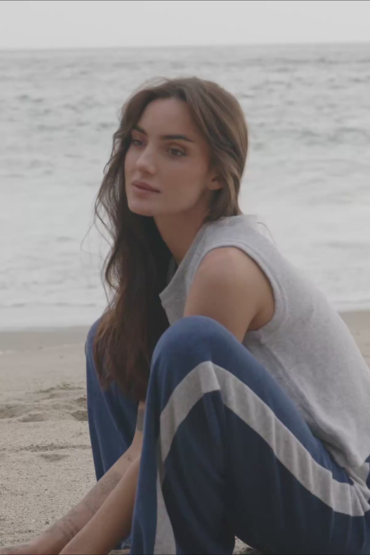 Life of Luxury Crop Tank - Goldie LeWinter #color_gray heather
