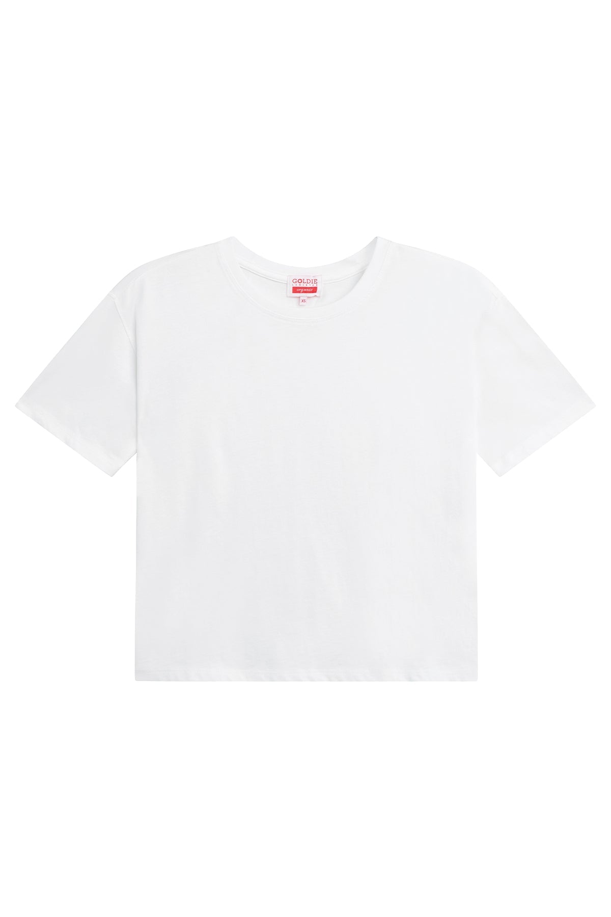 Rachel Organic Girlfriend Tee - Goldie LeWinter #color_white