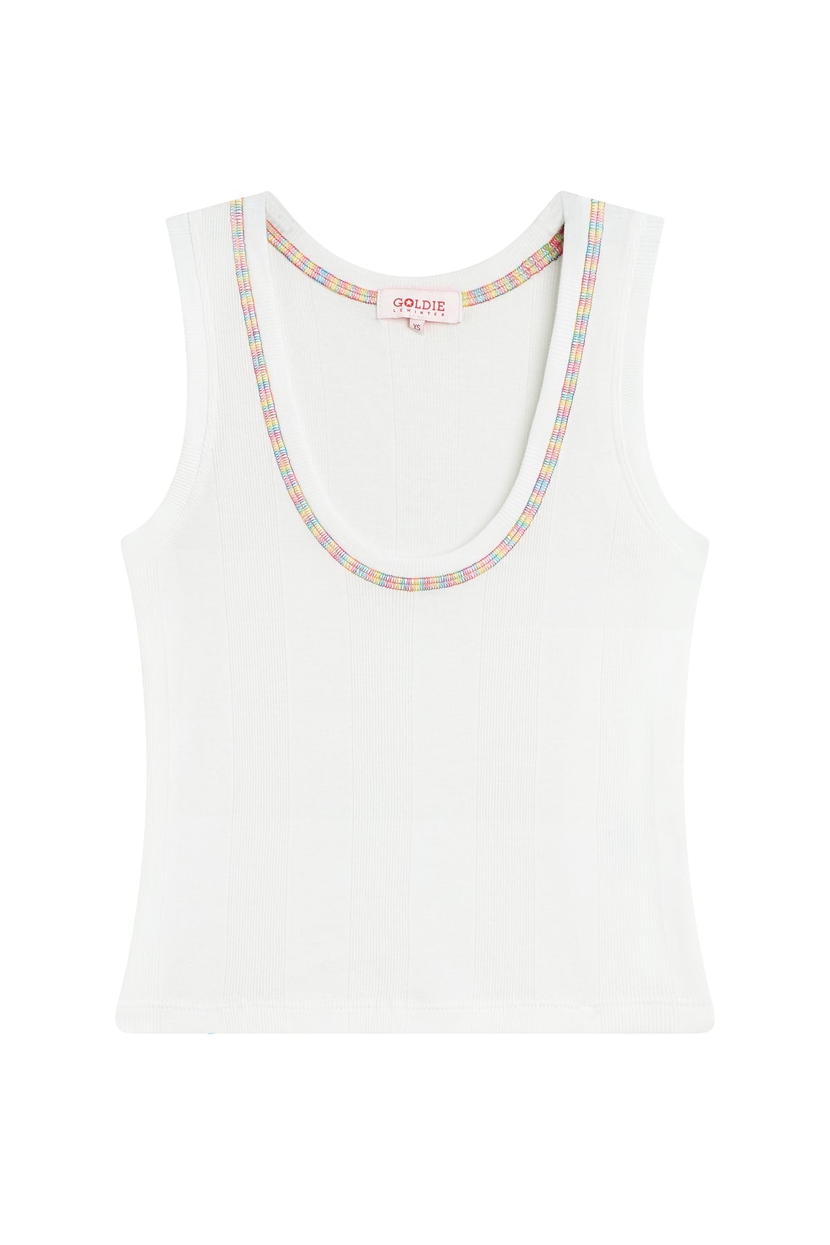 Rainbow Connection Rib Crop Tank