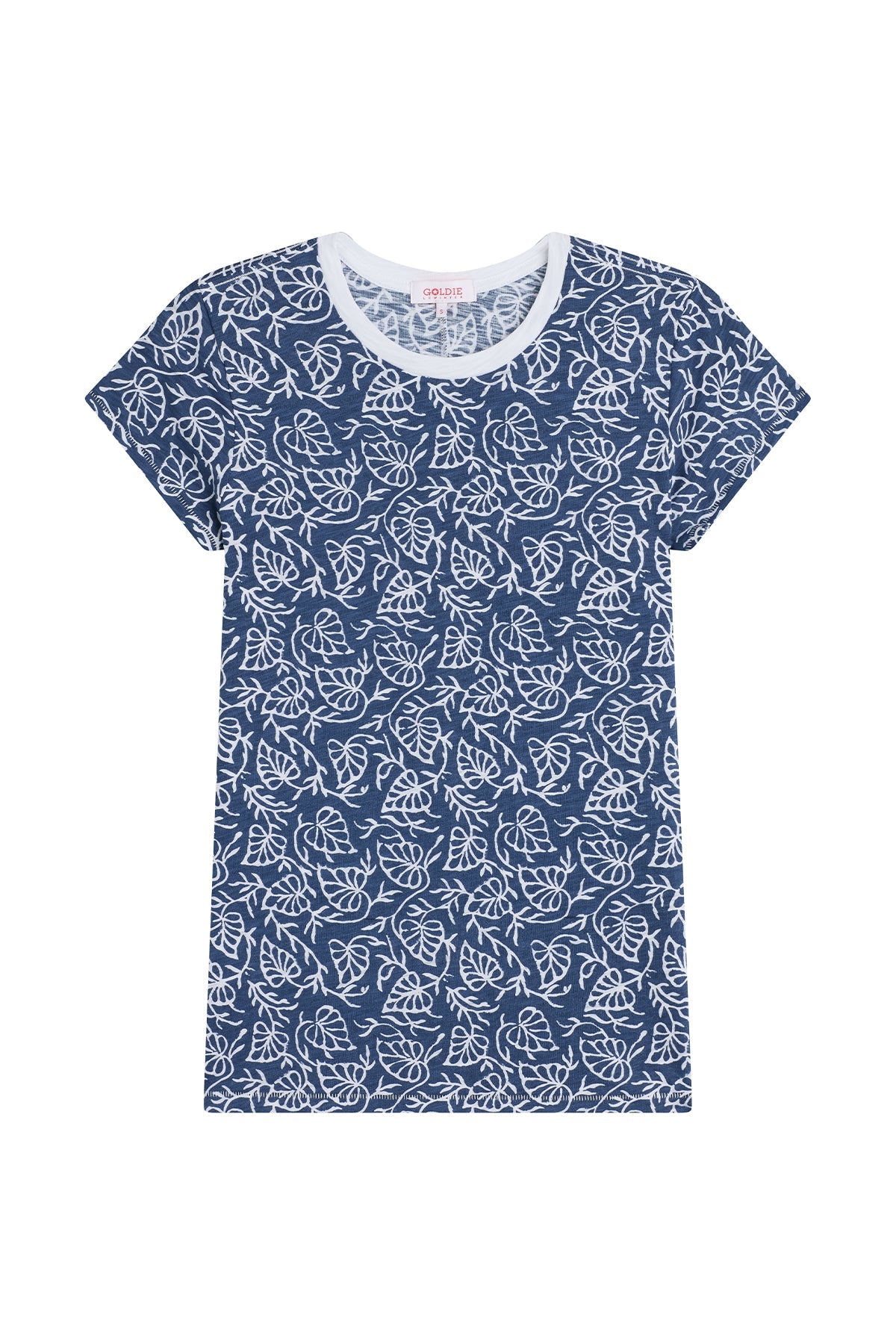 Rainforest Ringer Tee - Goldie LeWinter #color_estate / white