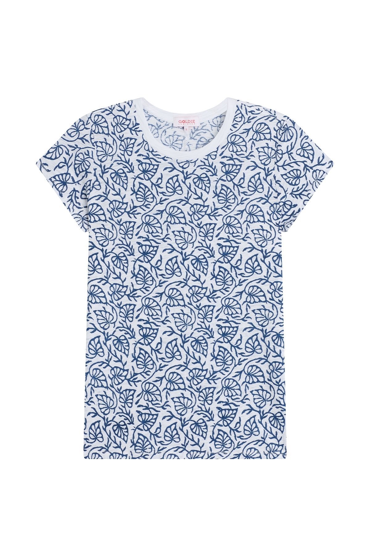 Rainforest Ringer Tee - Goldie LeWinter #color_white / estate