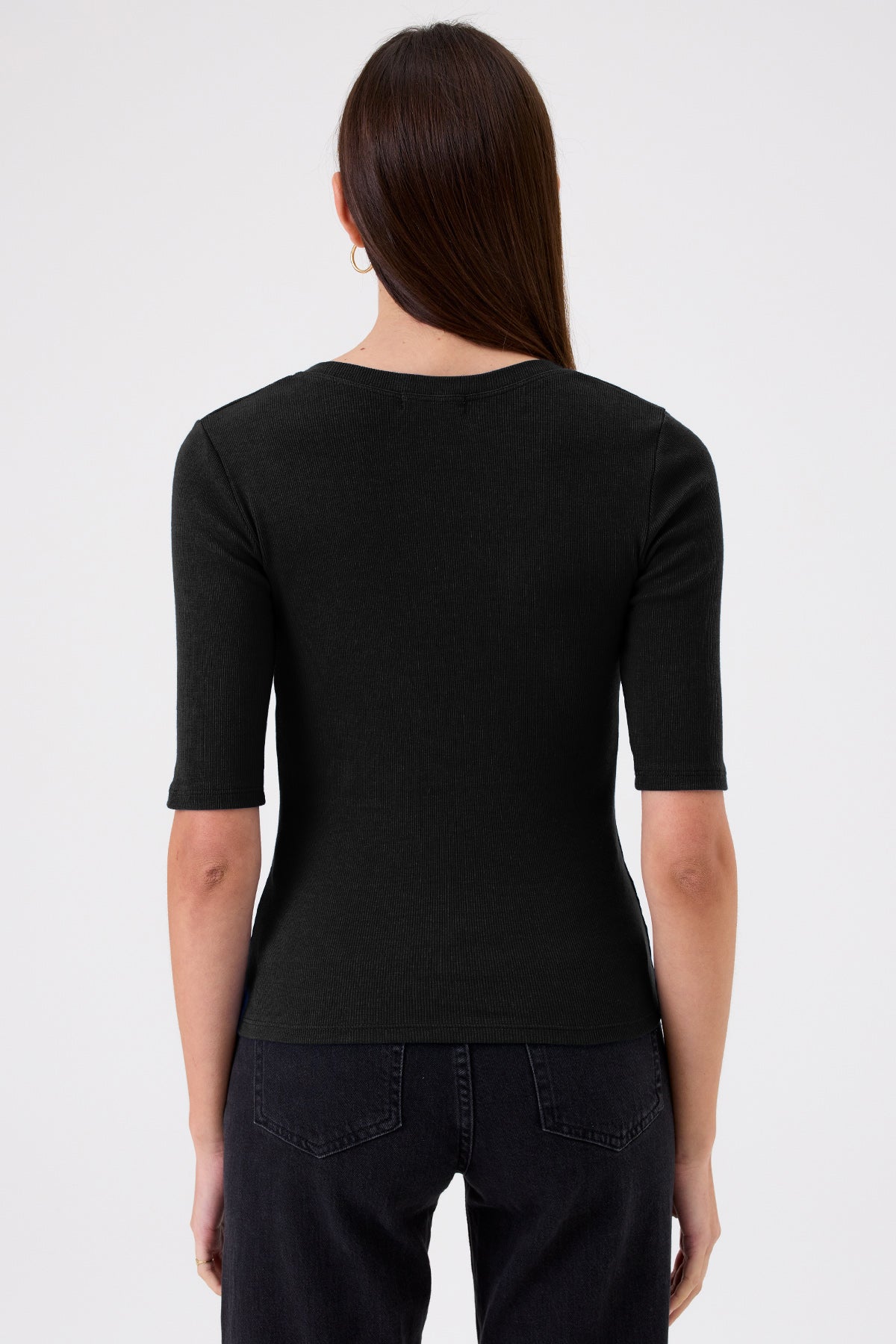 Rebecca Half Sleeve Top - Goldie LeWinter #color_black