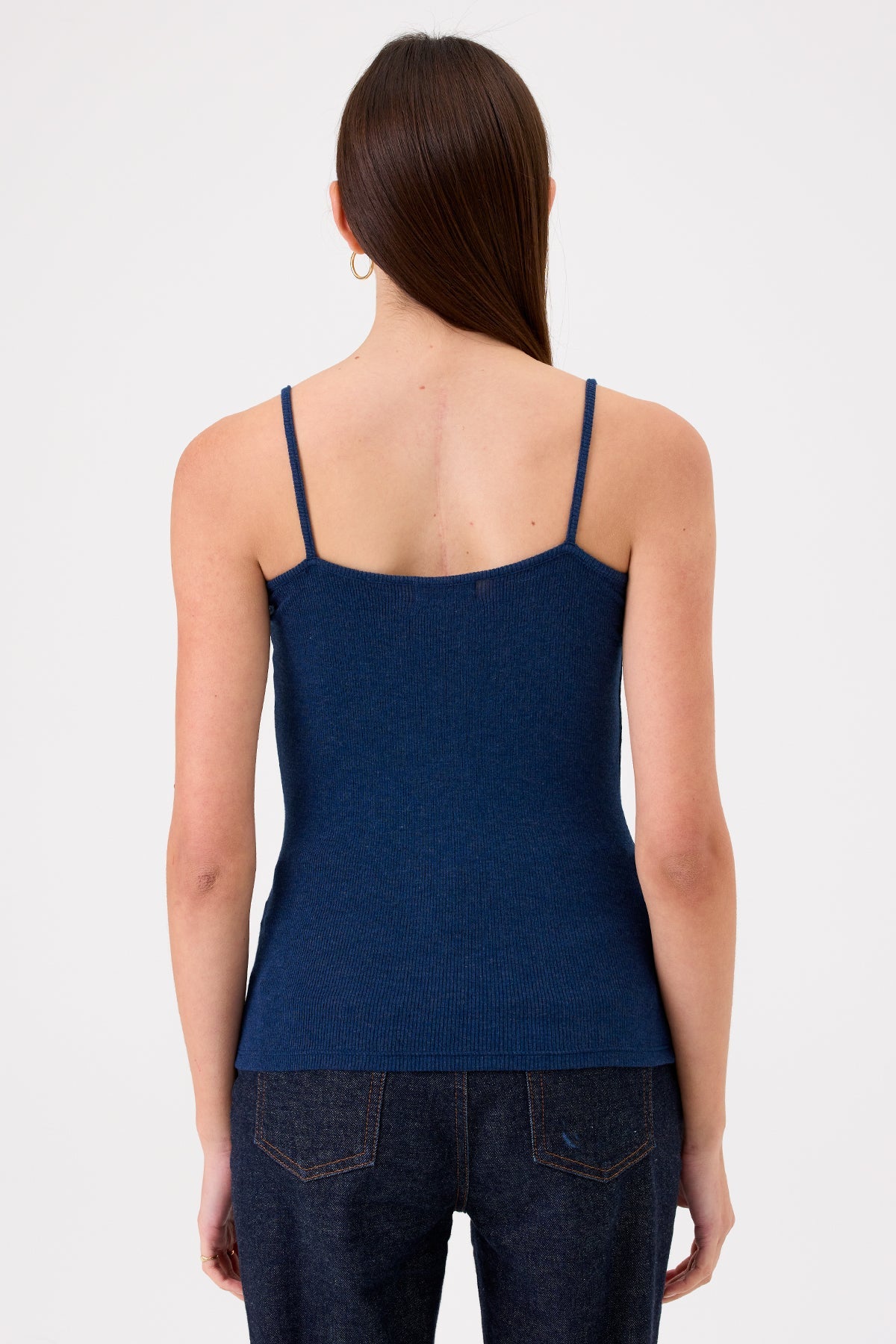 Ribbed Cami - Goldie LeWinter #color_navy heather - limited edition