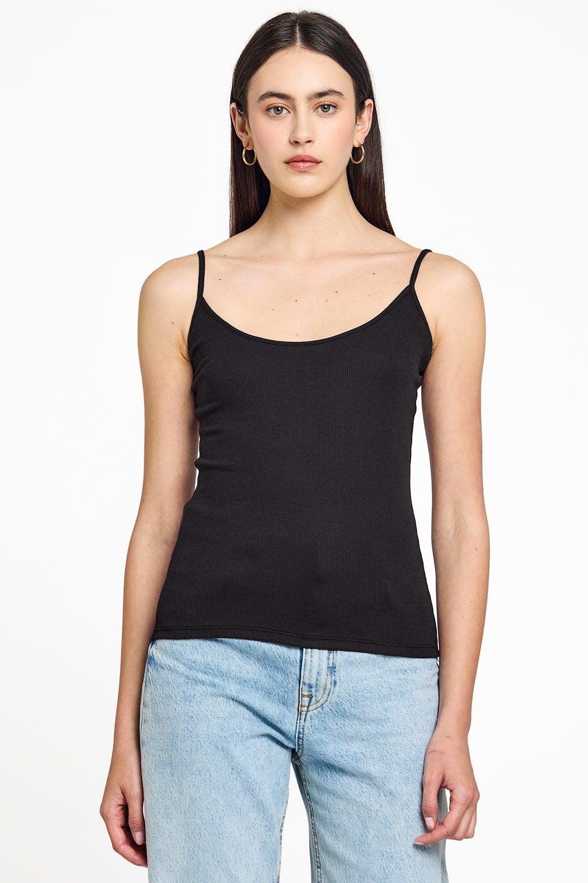 Ribbed Cami - Goldie LeWinter #color_black