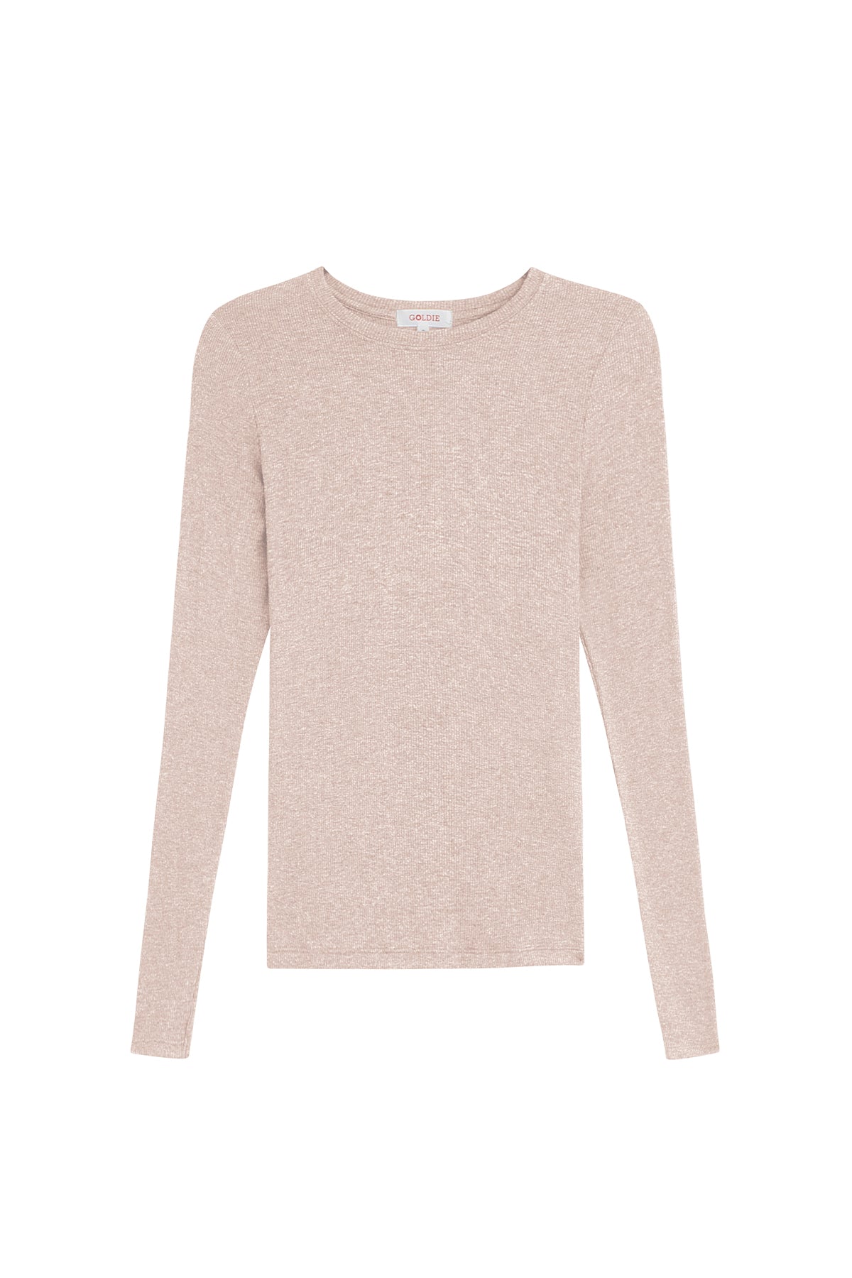 Ribbed Long Sleeve Tee - Goldie LeWinter #color_oatmeal - limited edition
